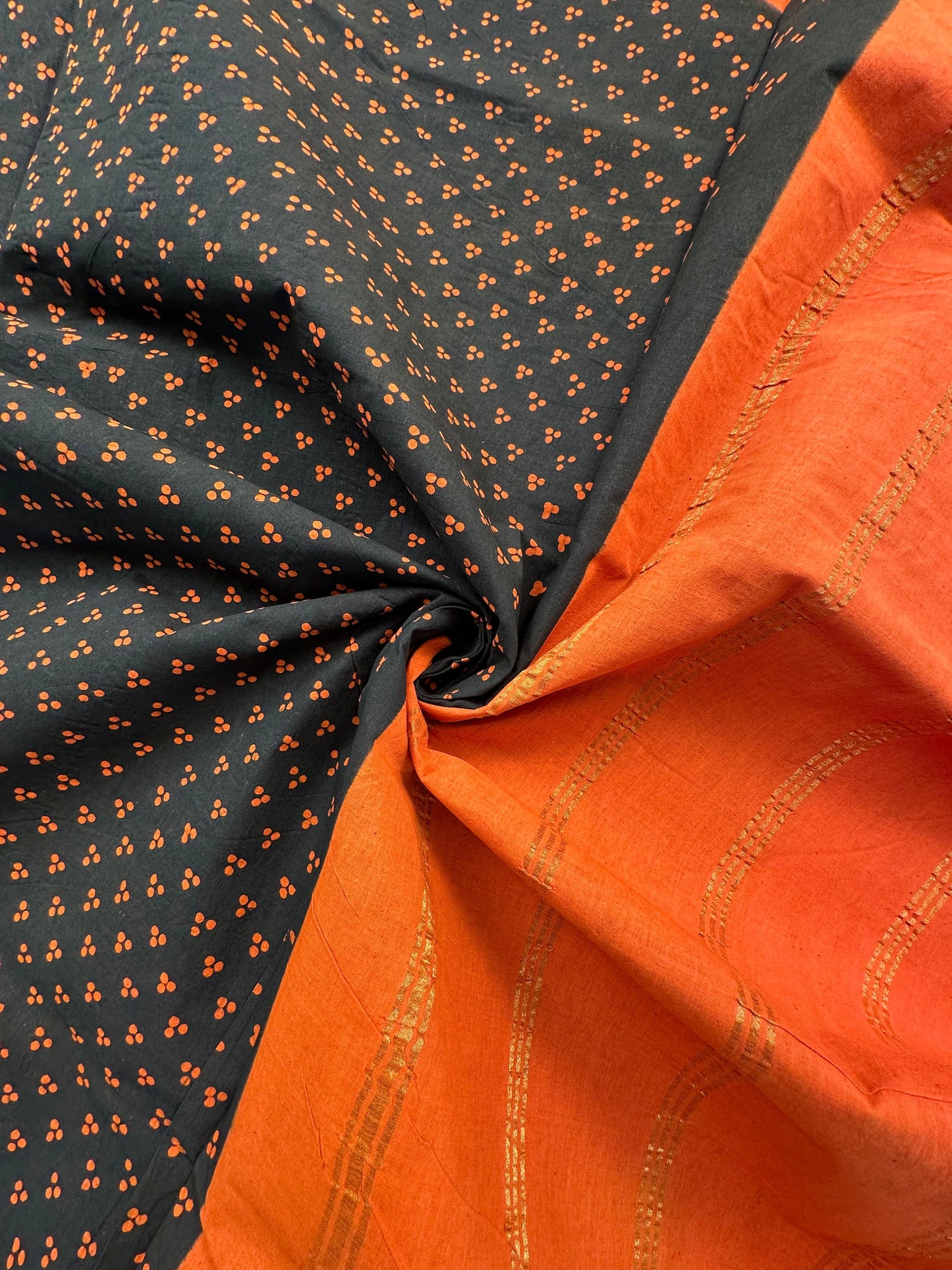 Dark Green Soongadi Cotton Saree