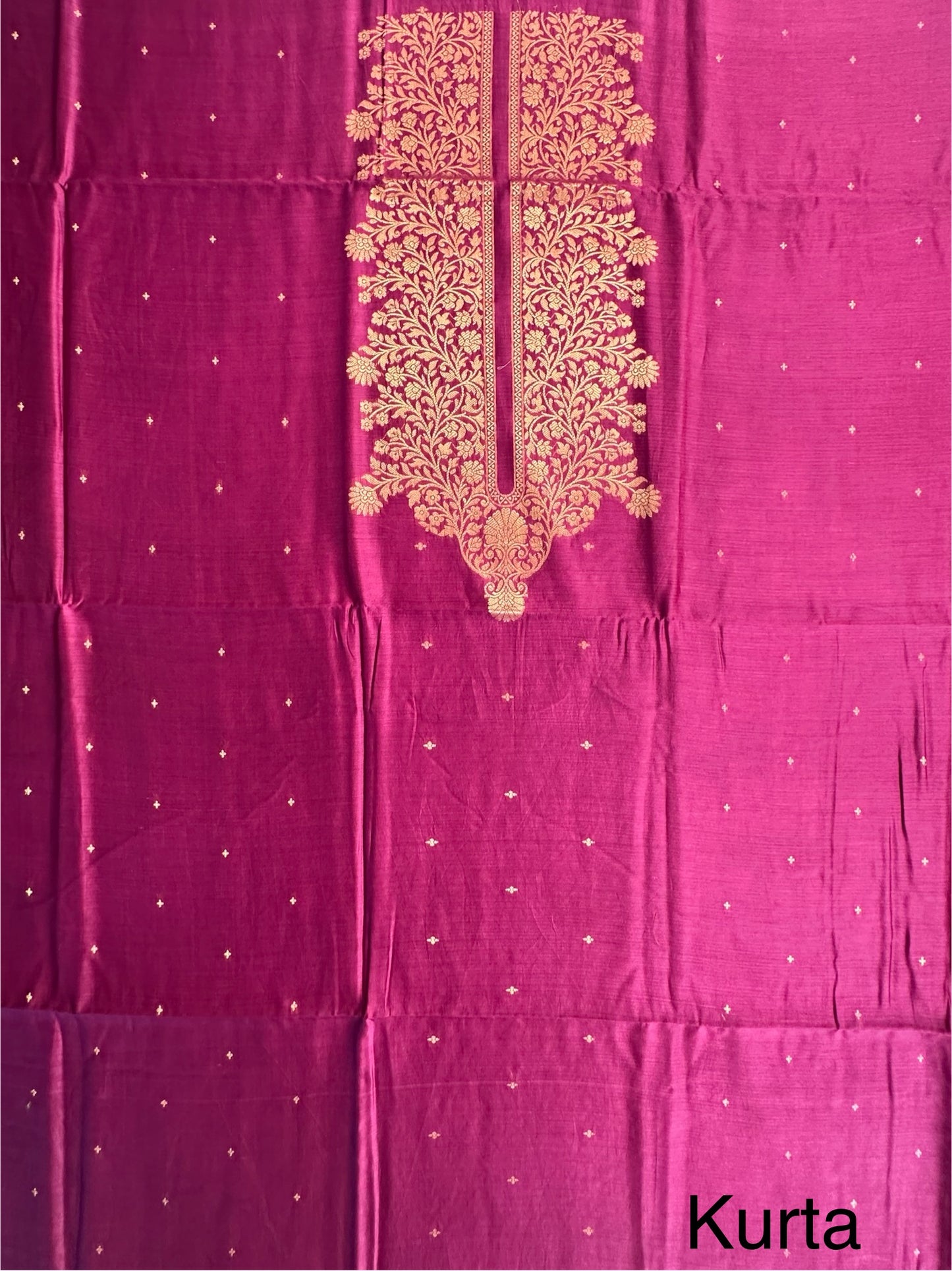 Purple Handloom Chanderi Suit