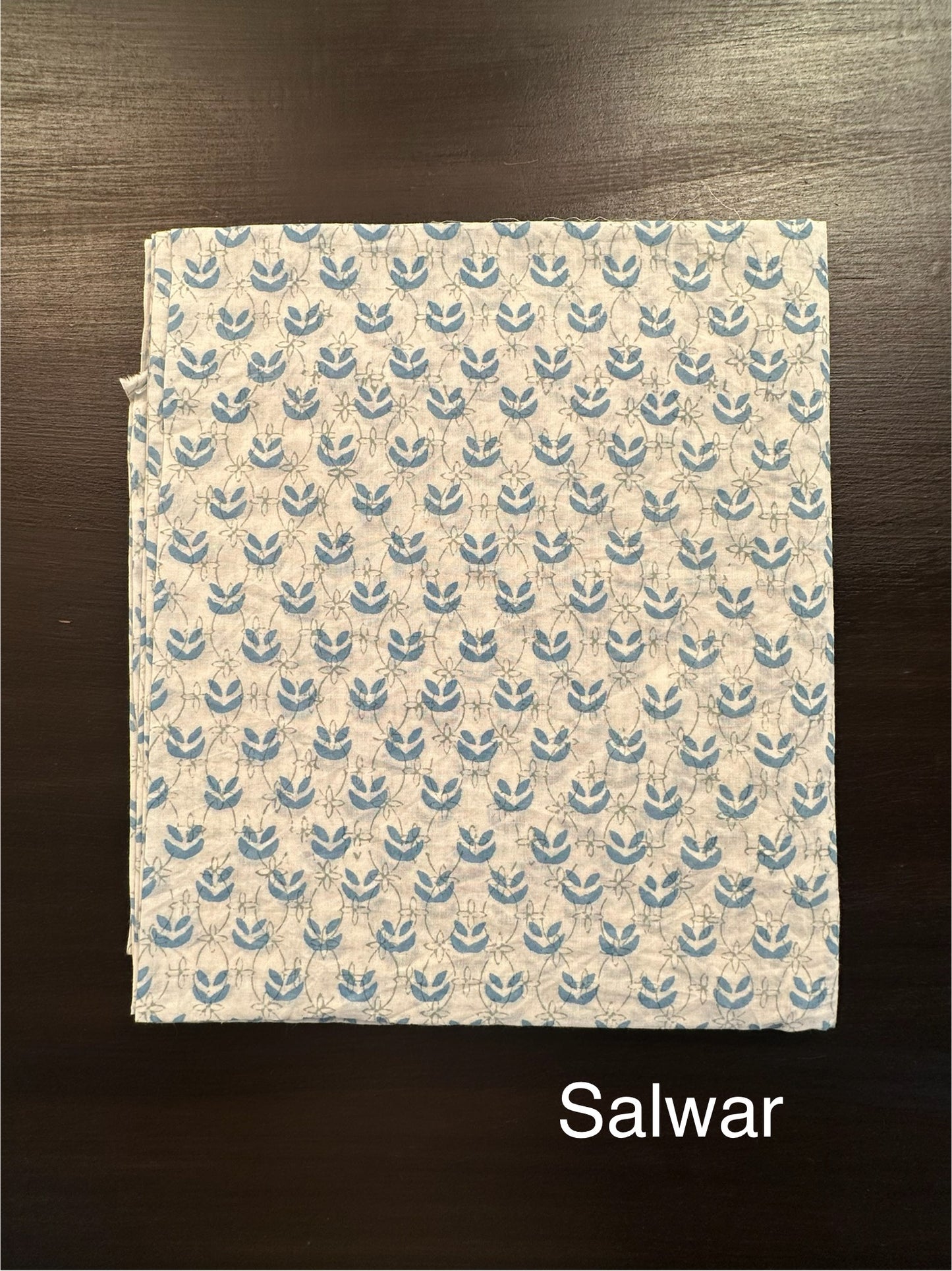 Grey Printed Pure Cotton Suit