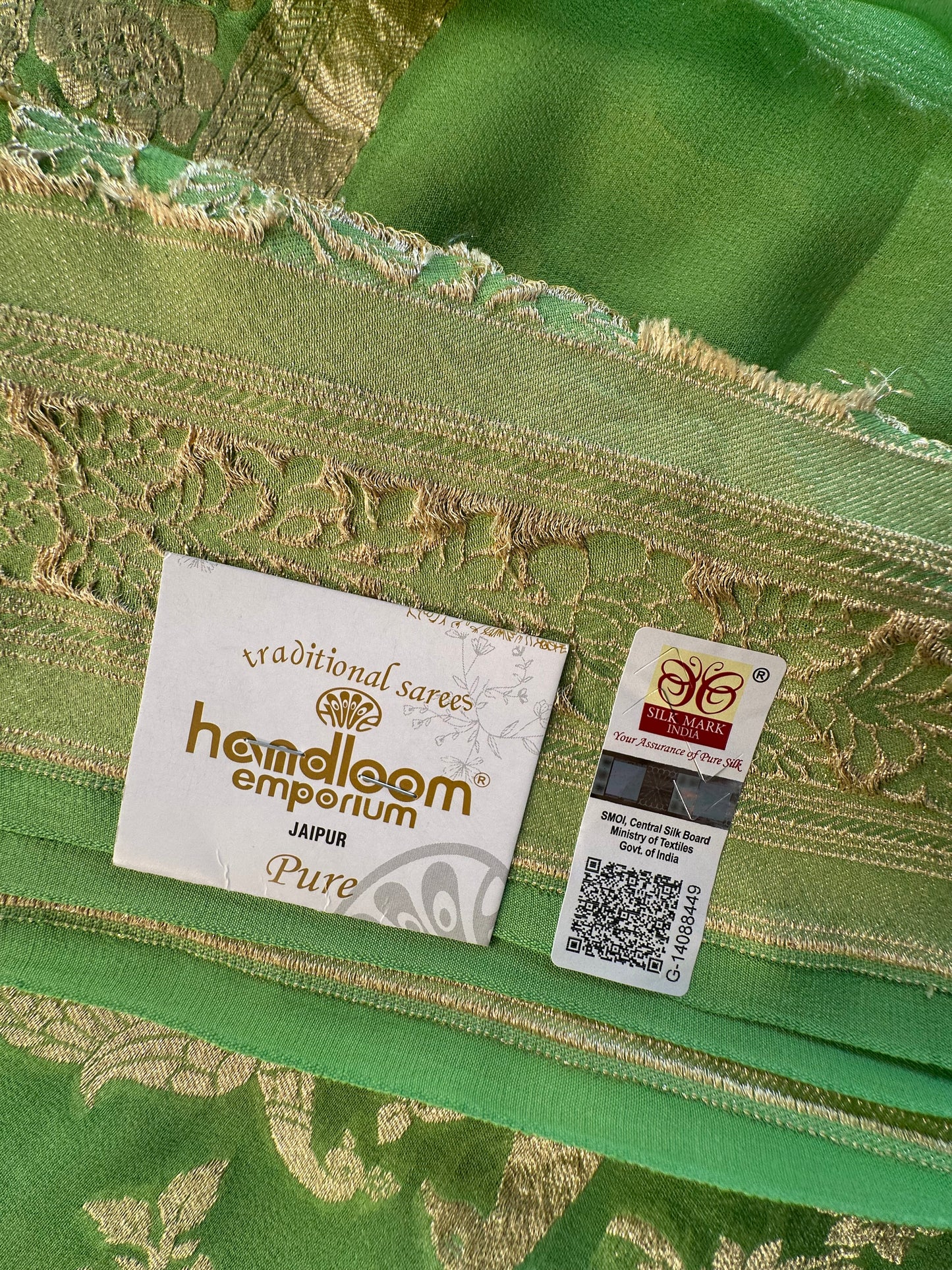 Khaddi Jaal Pure Georgette Saree