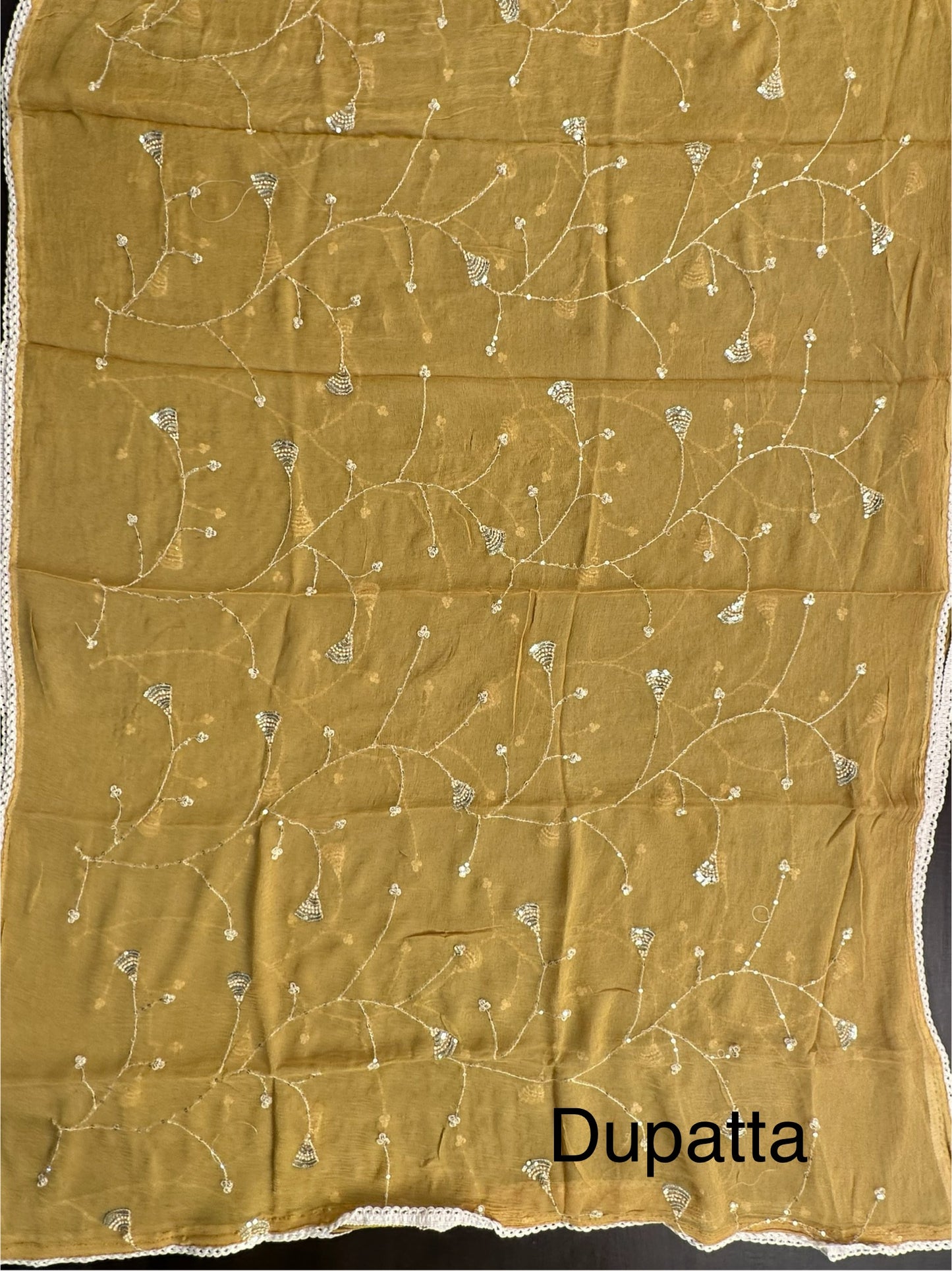 Mehndi Green Pure Cotton 3-Piece Suit