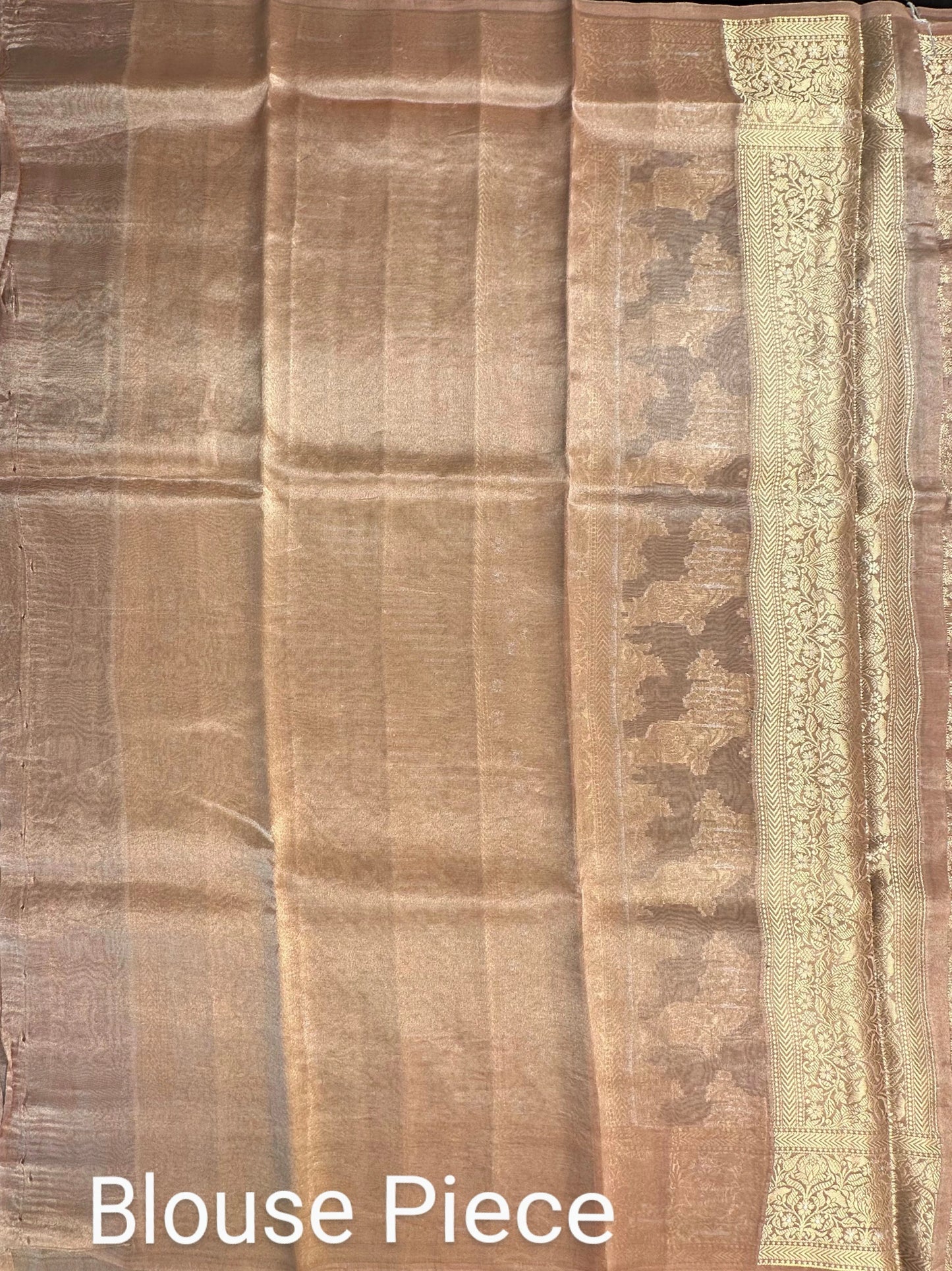 Baby Pink Tissue Silk Saree