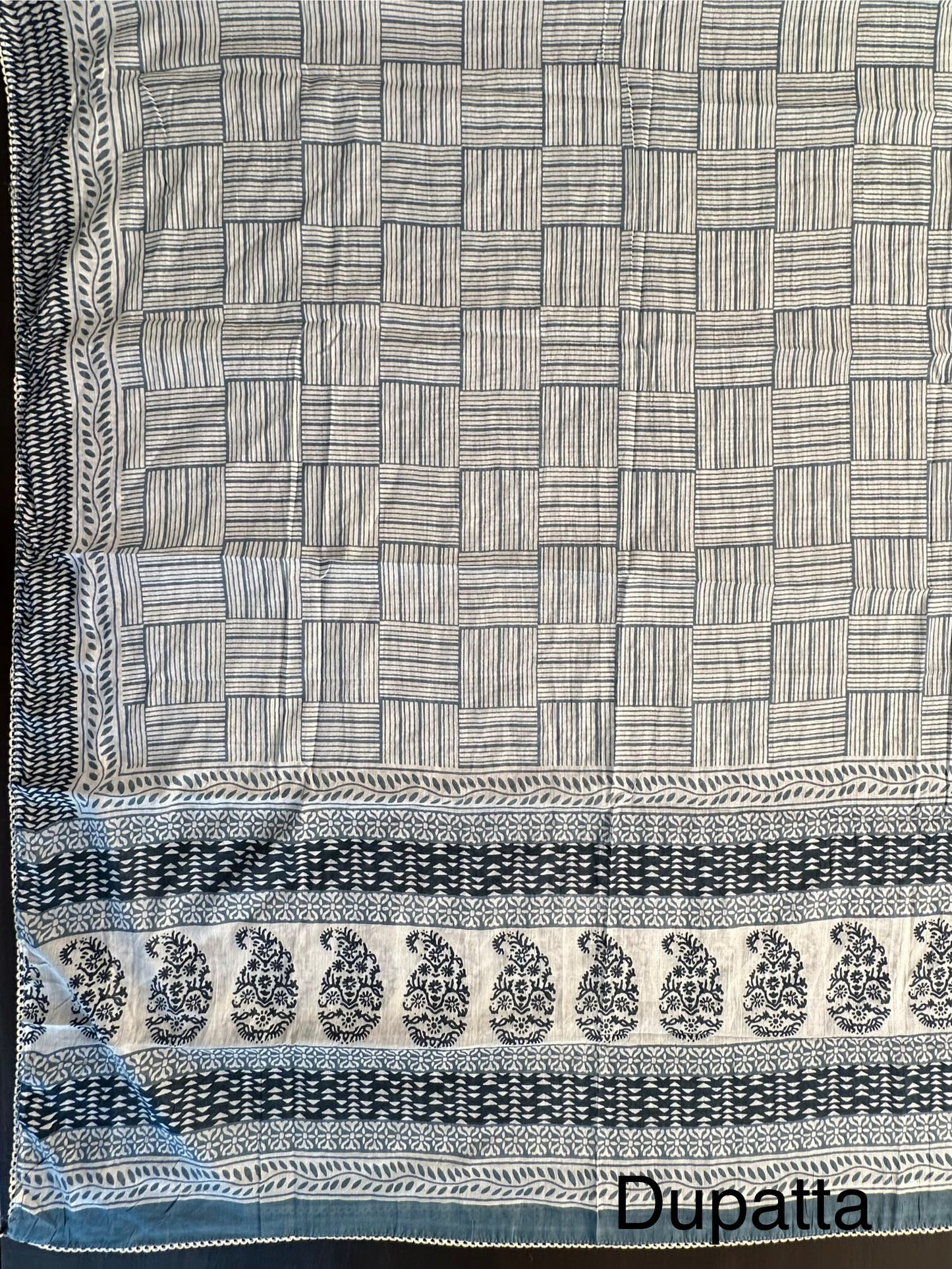 Jaipuri Necktie Cotton 3-Piece Suit