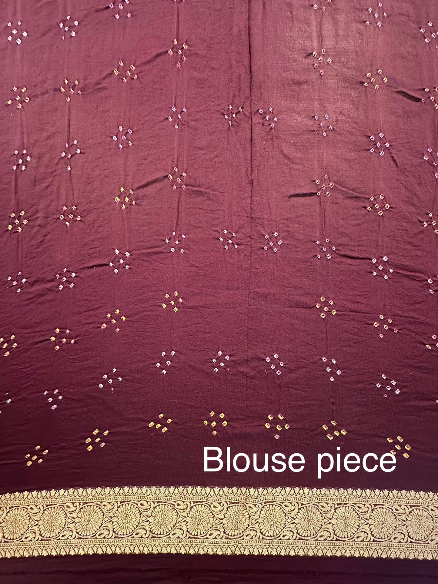 Pure Georgette Gharchola Bandhej Saree