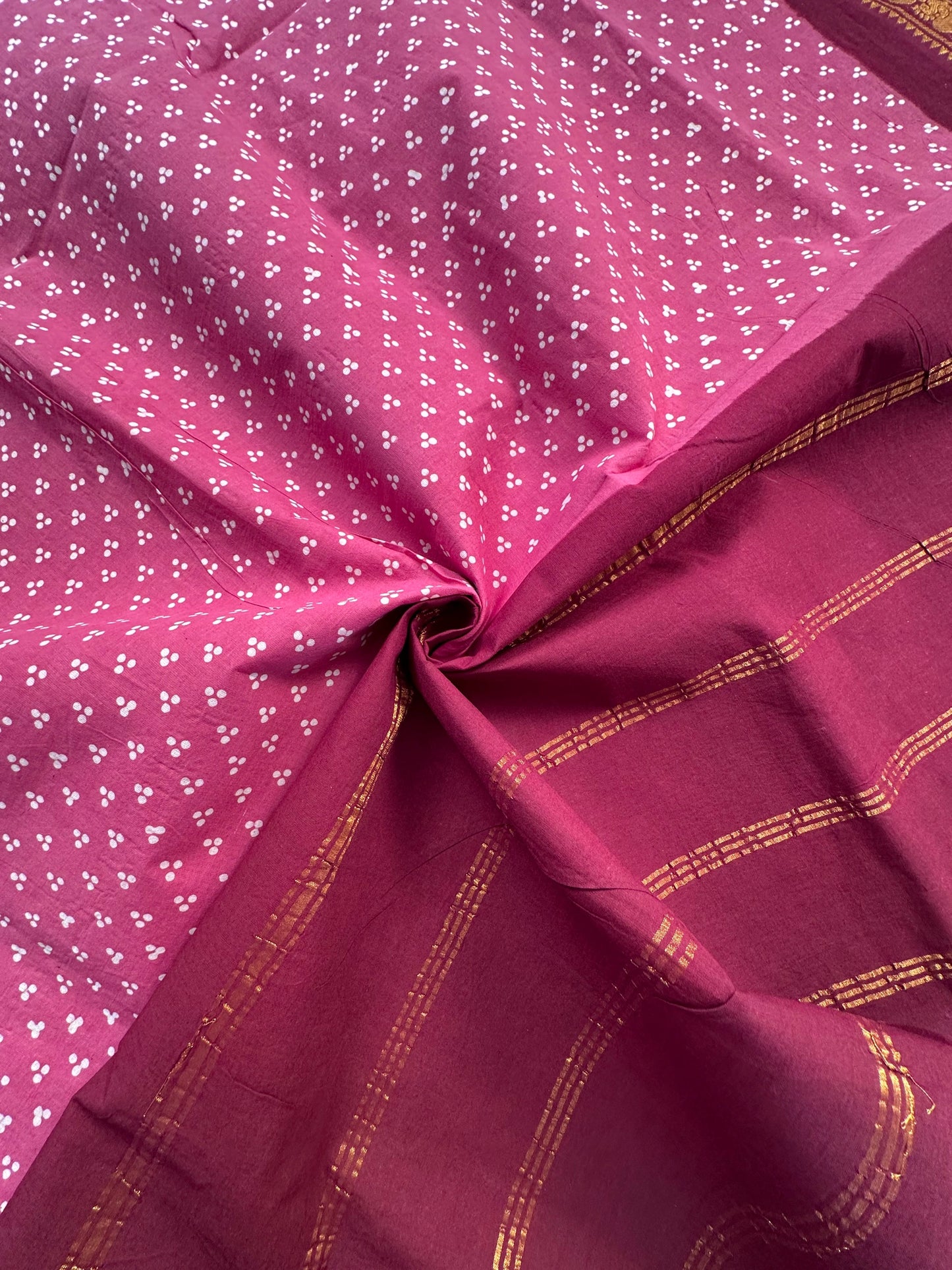 Dusky Pink Soongadi Cotton Saree