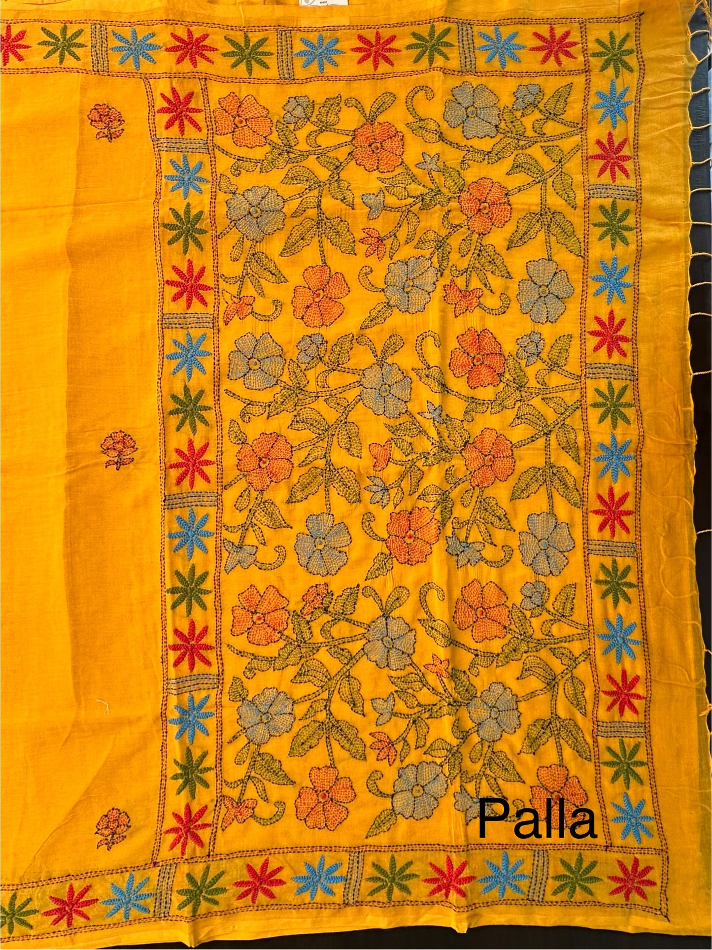 Kaantha Embroidery Cotton Saree