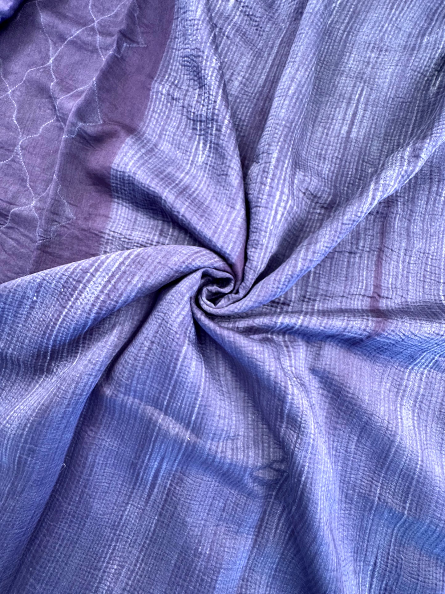 Navy Blue Chanderi Saree