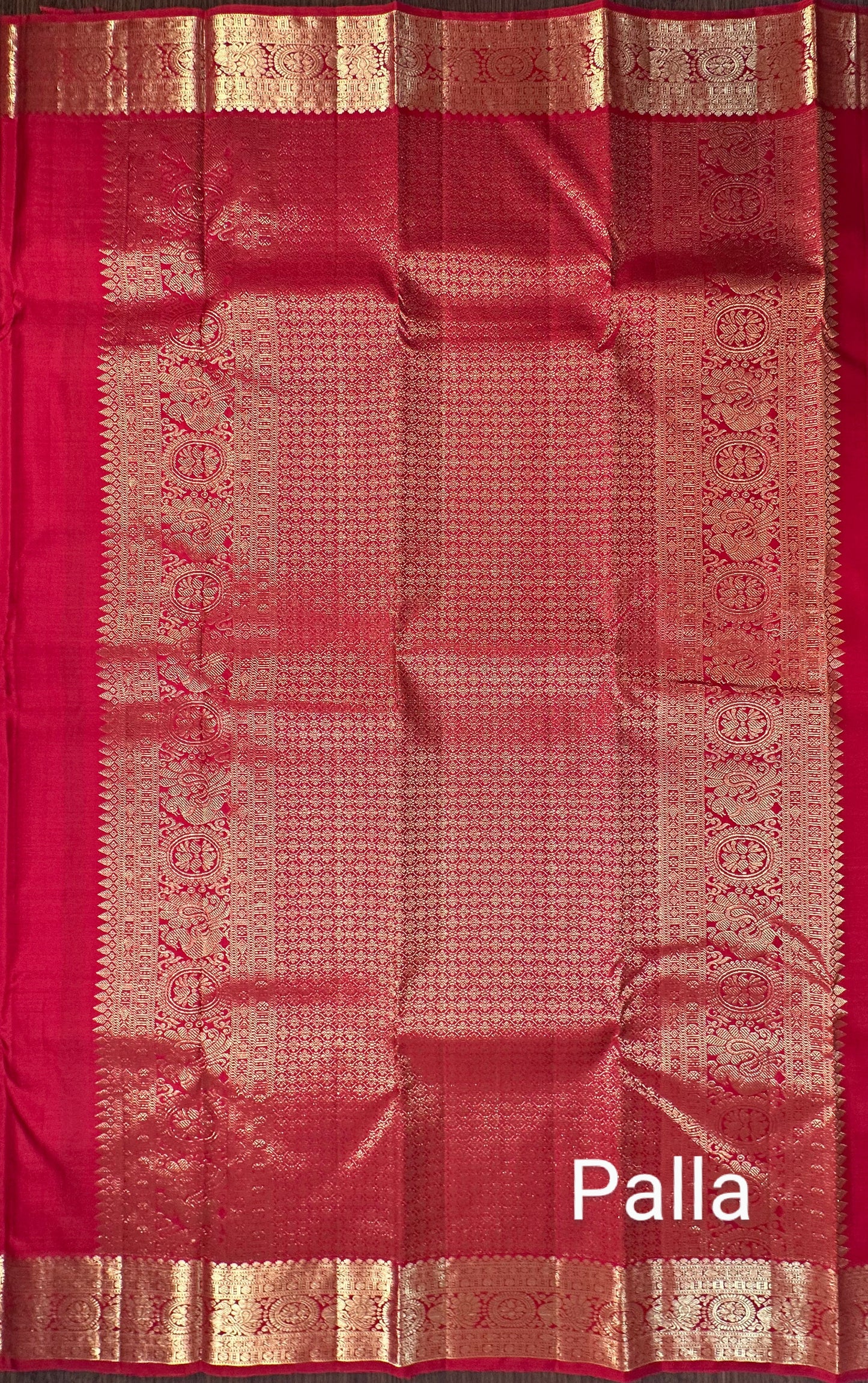 Red Handloom Kanjivaram Pure Silk Saree