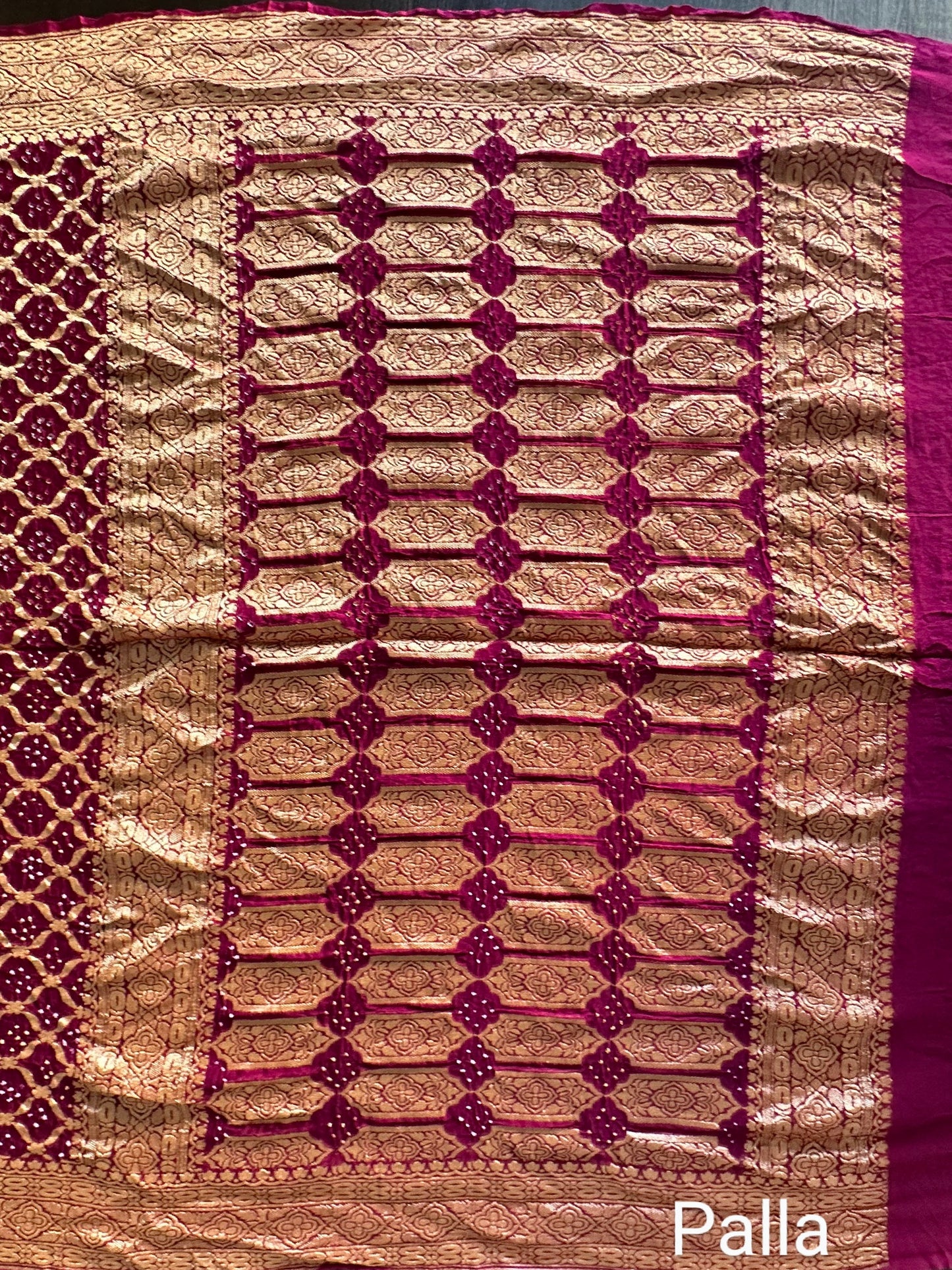 Pure Georgette Gharchola Bandhej Saree