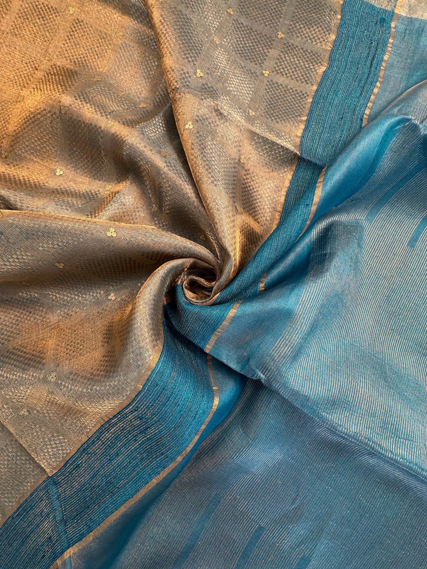 Emboss Tissue Silk Saree