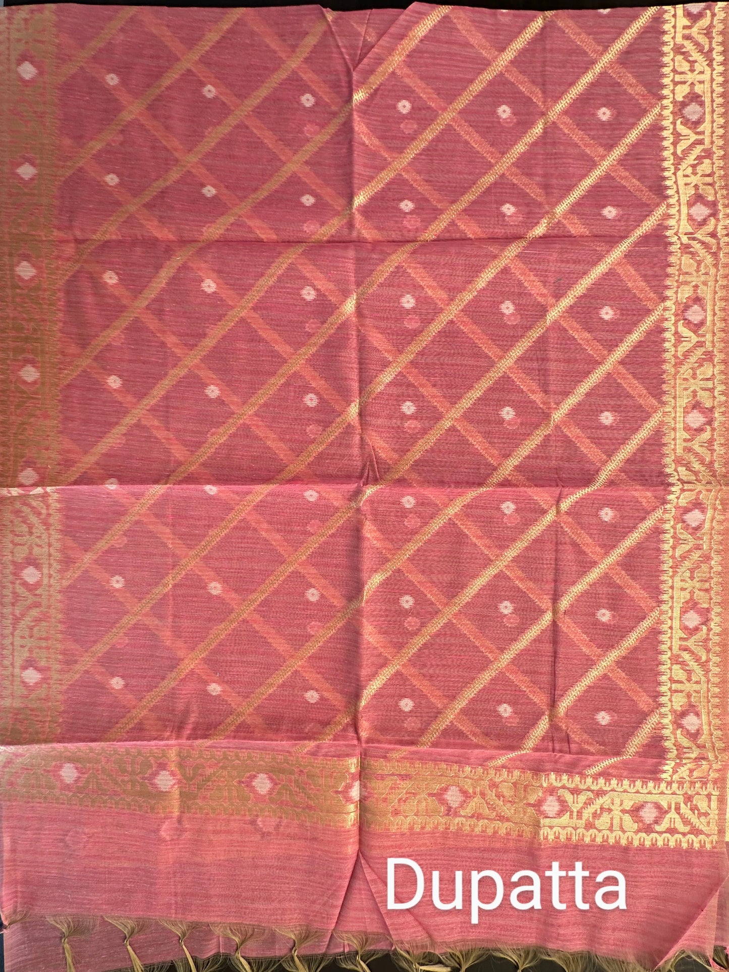 Yellow Jacquard Handloom Suit