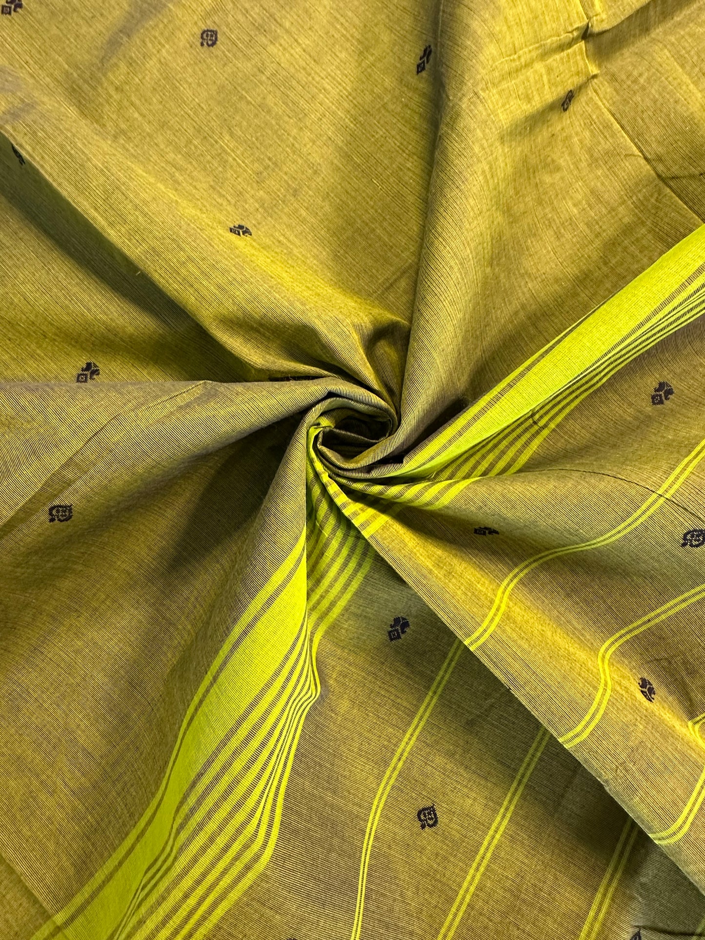 Green Narayanpet Cotton Saree
