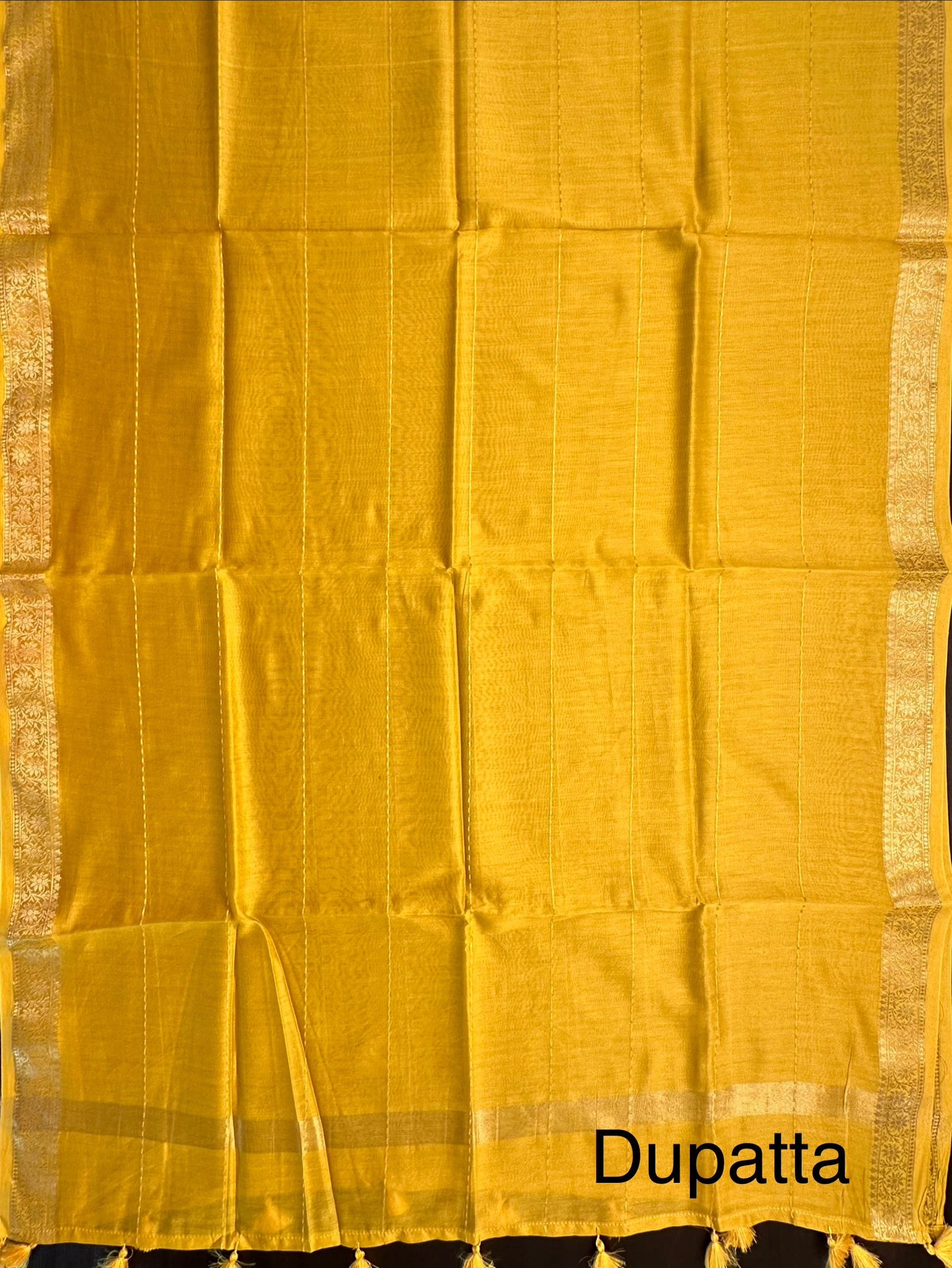 Mustard Dhruvisha Handloom Chanderi Suit