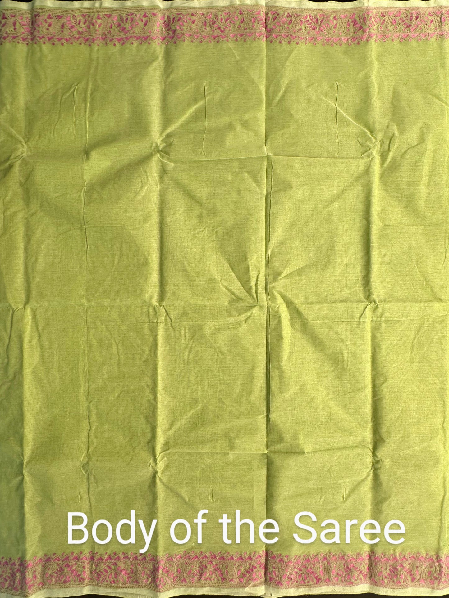 Cotton Saree With Kaantha Embroidery