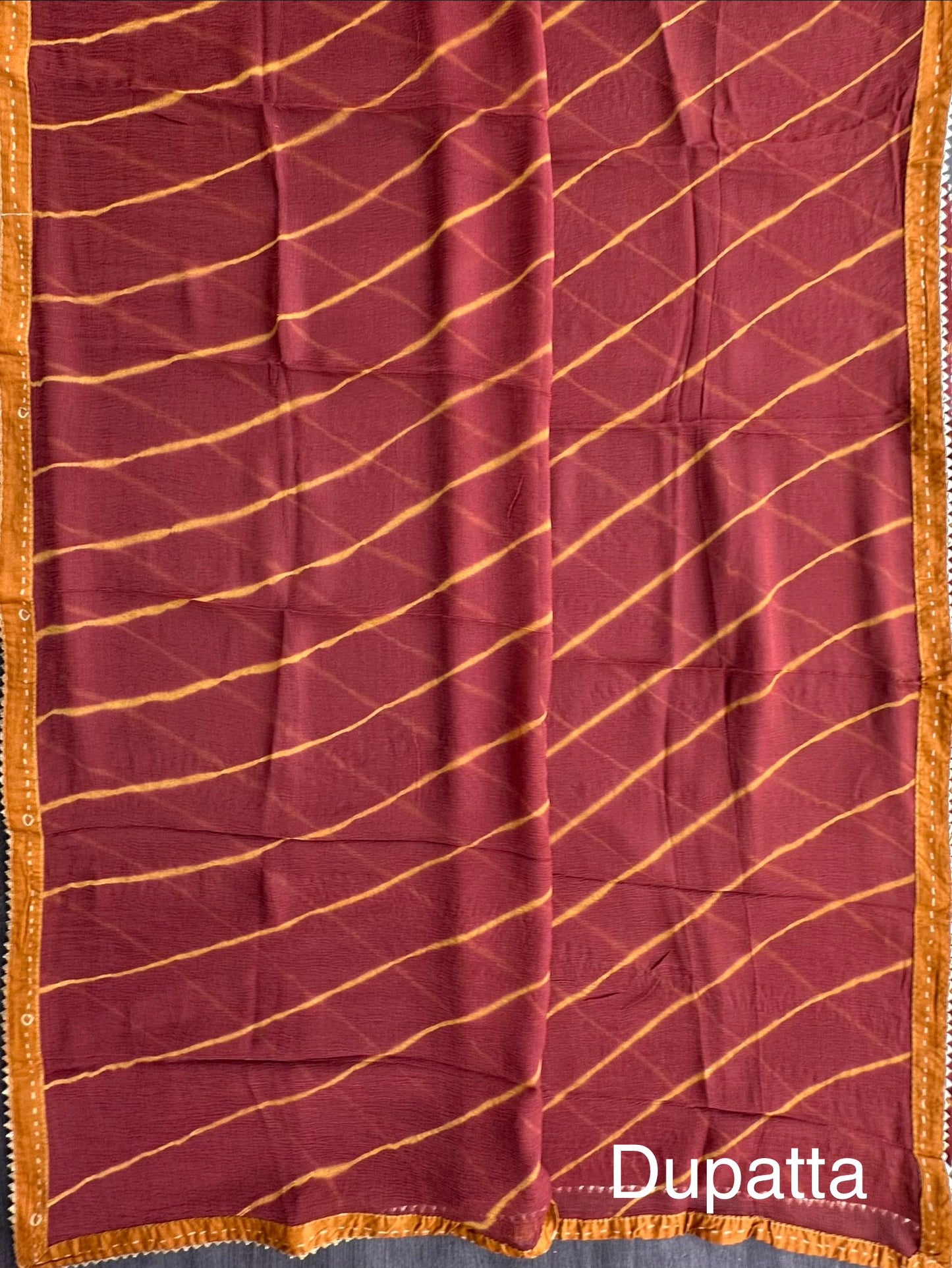Rust Printed Rati Pure Cotton Suit