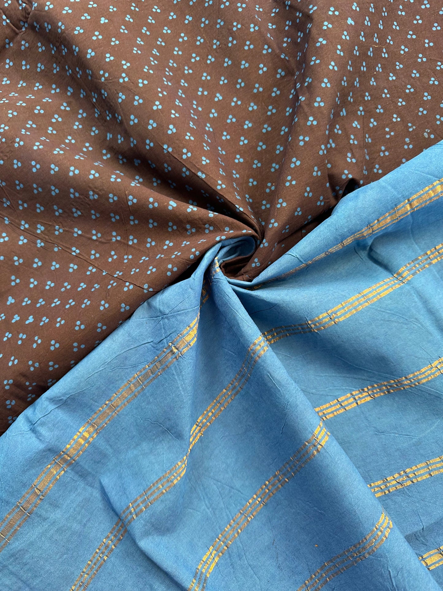 Navy Blue Soongadi Cotton Saree