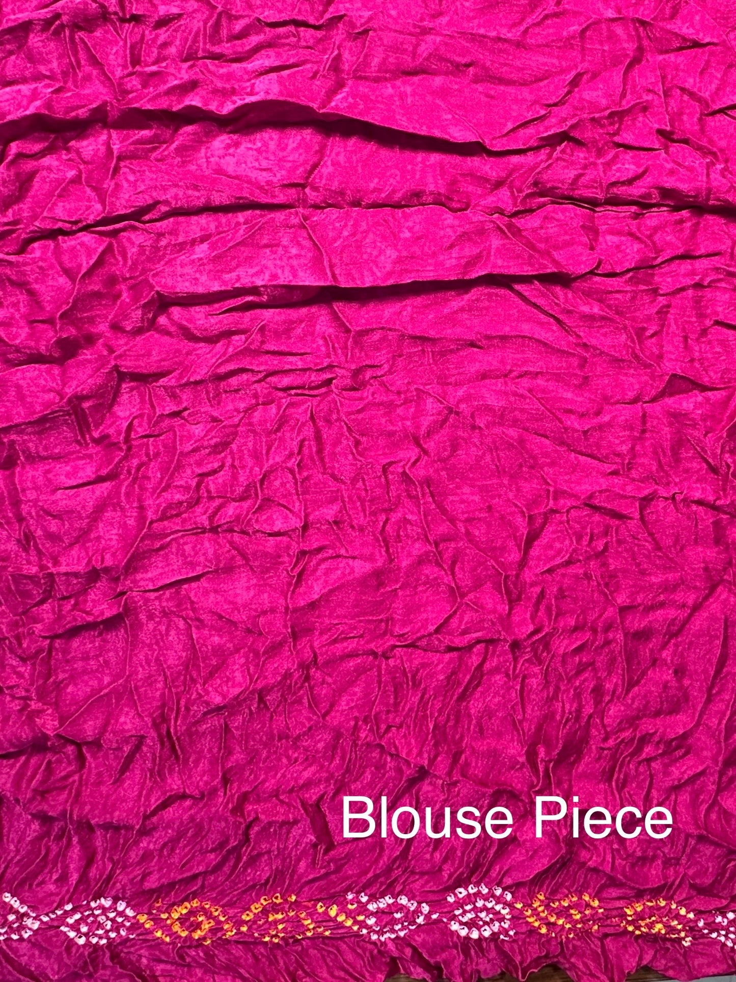 Magenta Gharchola Bandhej Gajji Silk Saree