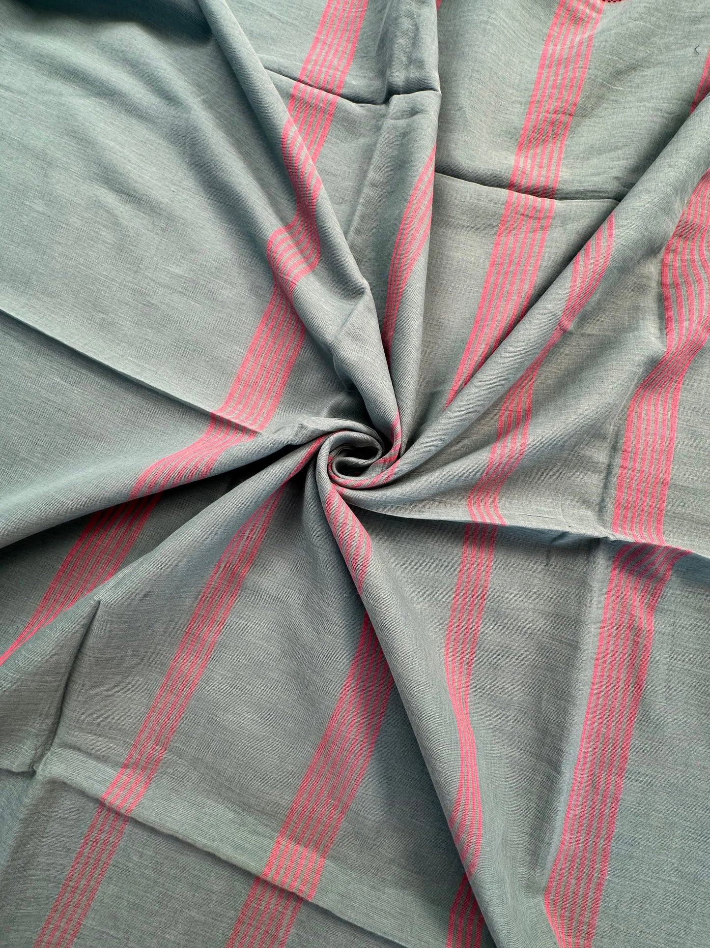 Jade Ivy-Pink Tripura Cotton Saree