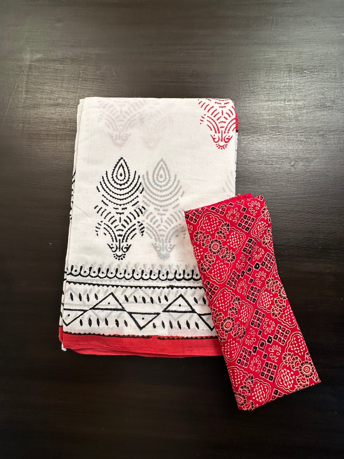 White Pure Cotton Saree