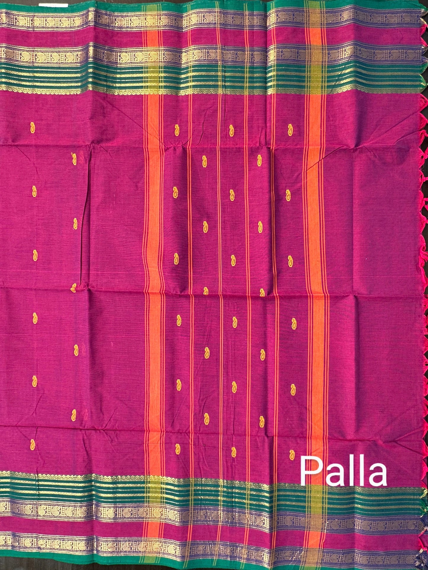 Wine Narayanpet Cotton Saree