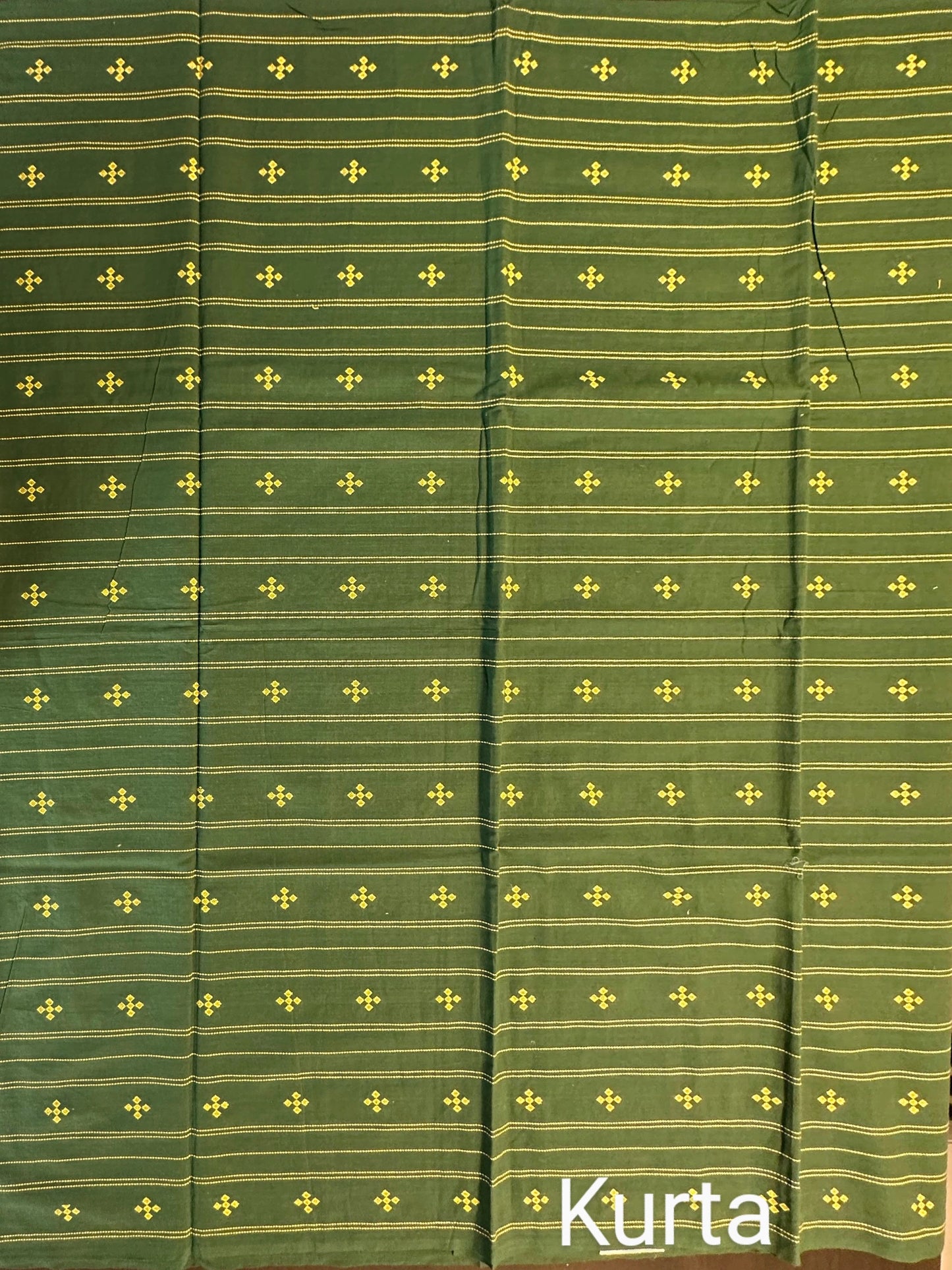 Bottle Green Handloom South Cotton Suit