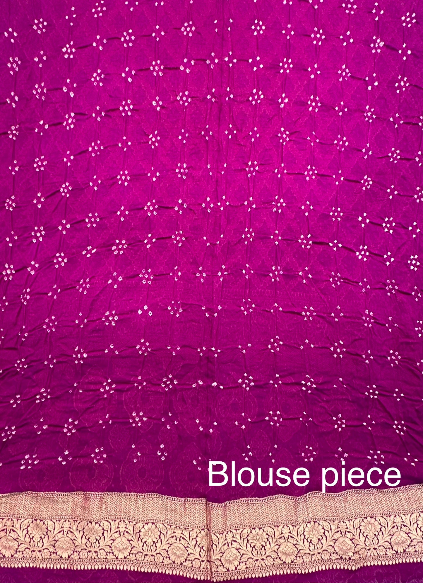 Mauve-Purple Gharchola Bandhej Pure Georgette Saree