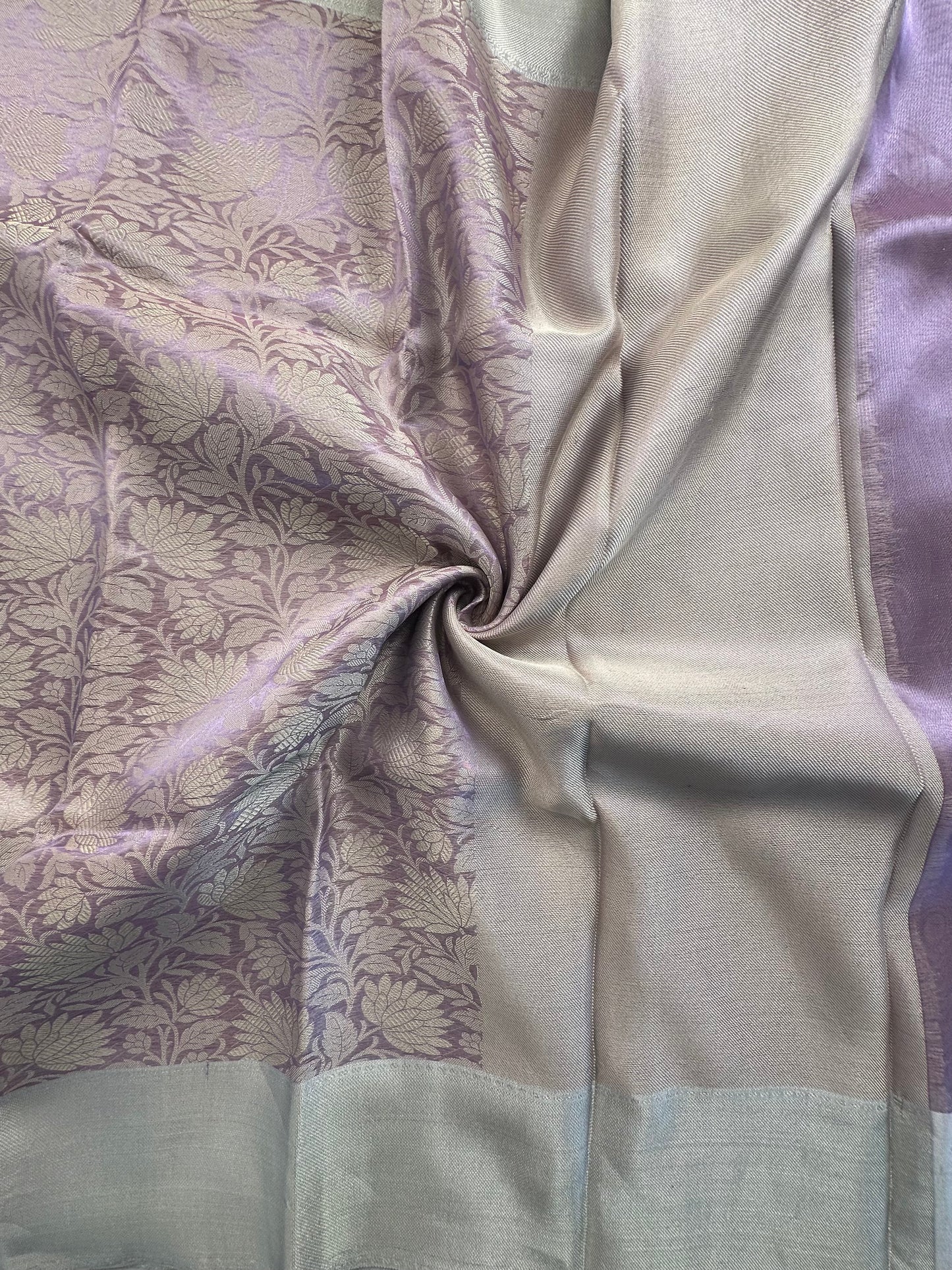 Mauve Blended Tissue Saree