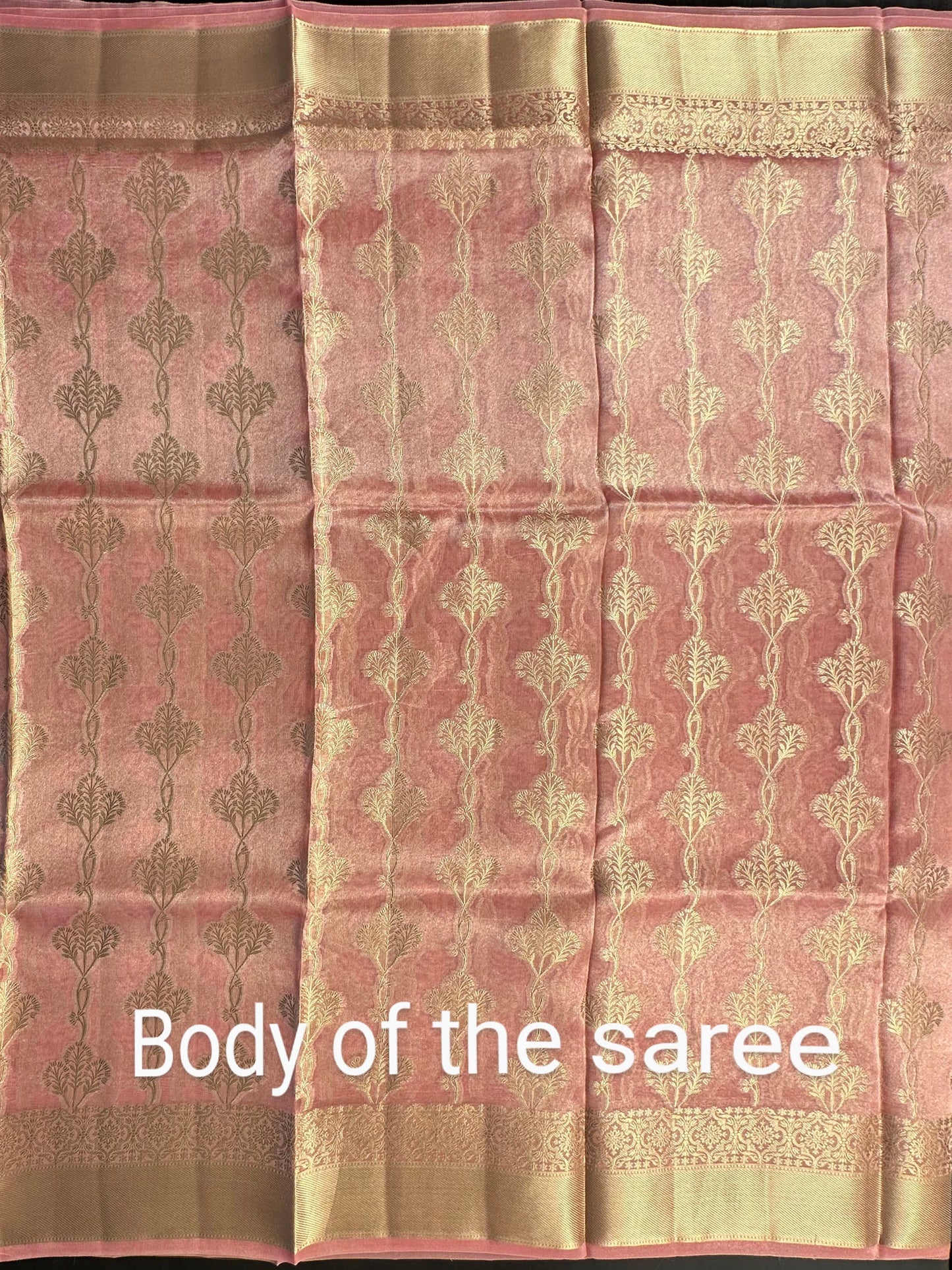 Pink Tissue Silk Saree