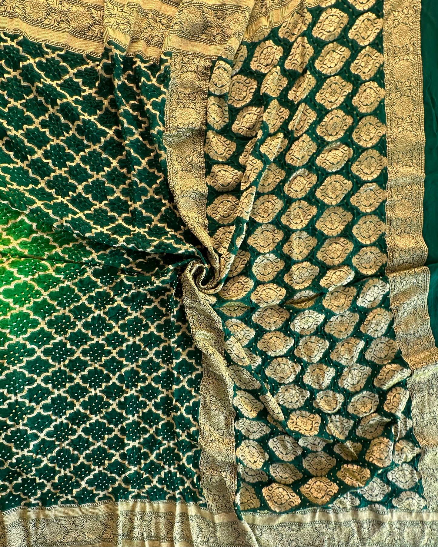 Pure Georgette Gharchola Bandhej Saree