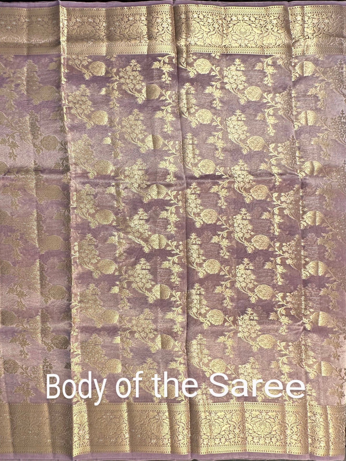 Mauve Tissue Silk Saree