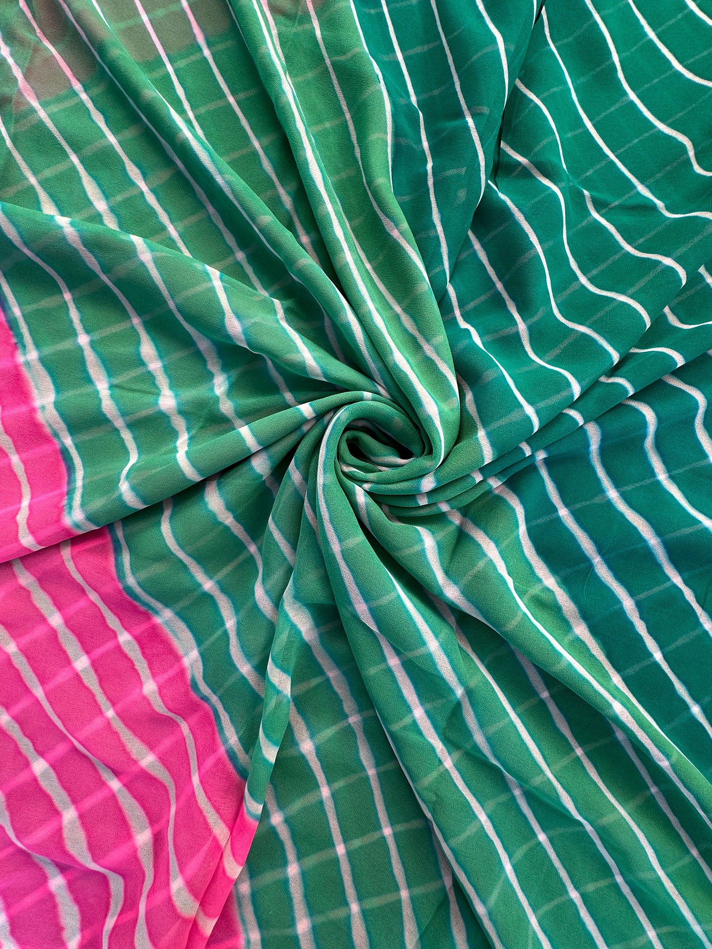 Leheriya Georgette Saree