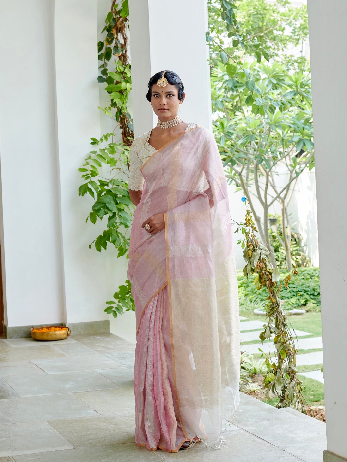Jacquard Pure Tissue Silk Saree