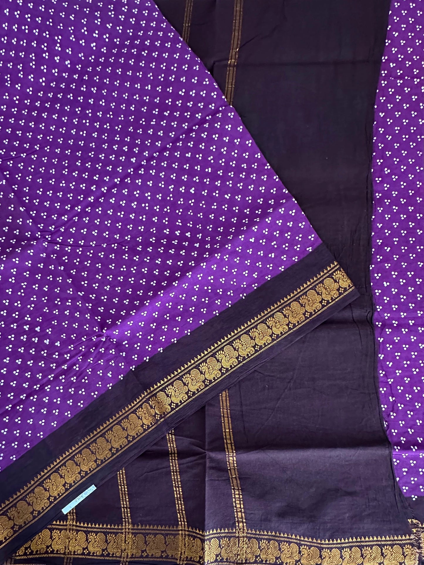 Purple Soongadi Cotton Saree