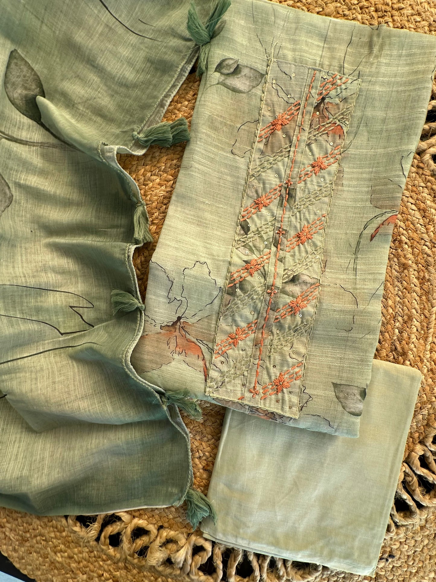 Cotton Unstitched 3-Piece Suit