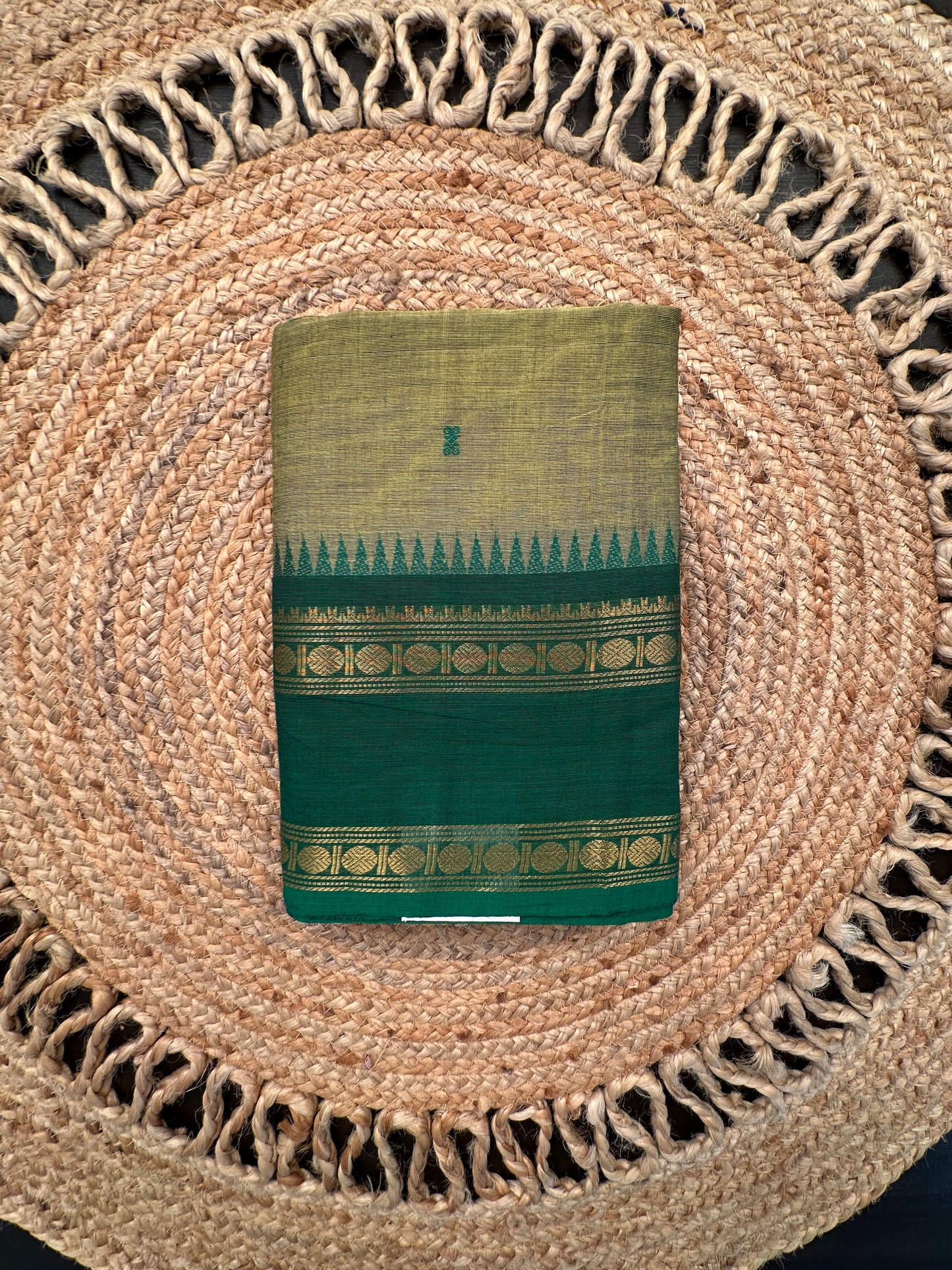 Green Narayanpet Cotton Saree