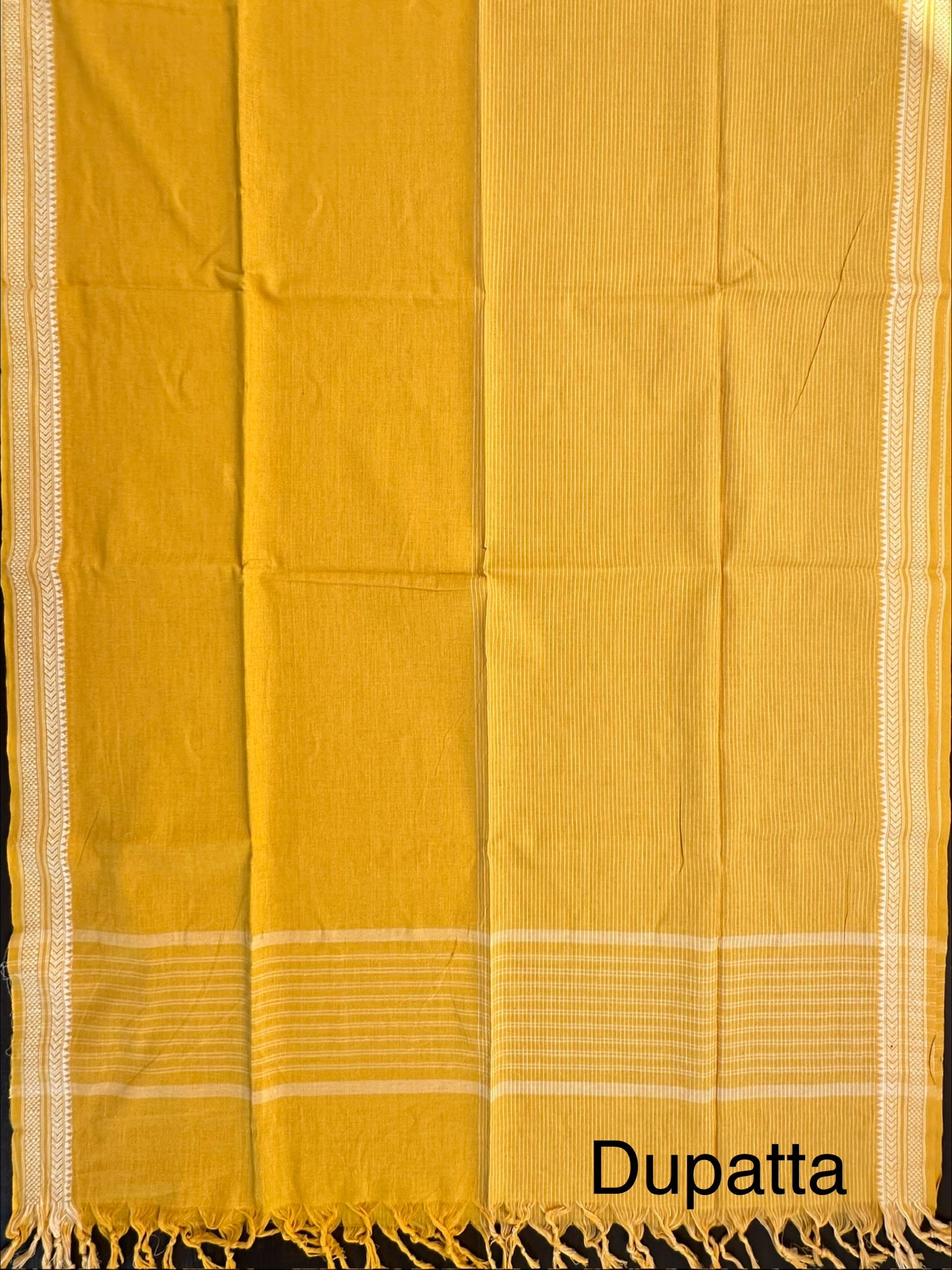 Yellow South Cotton 3-Piece Suit