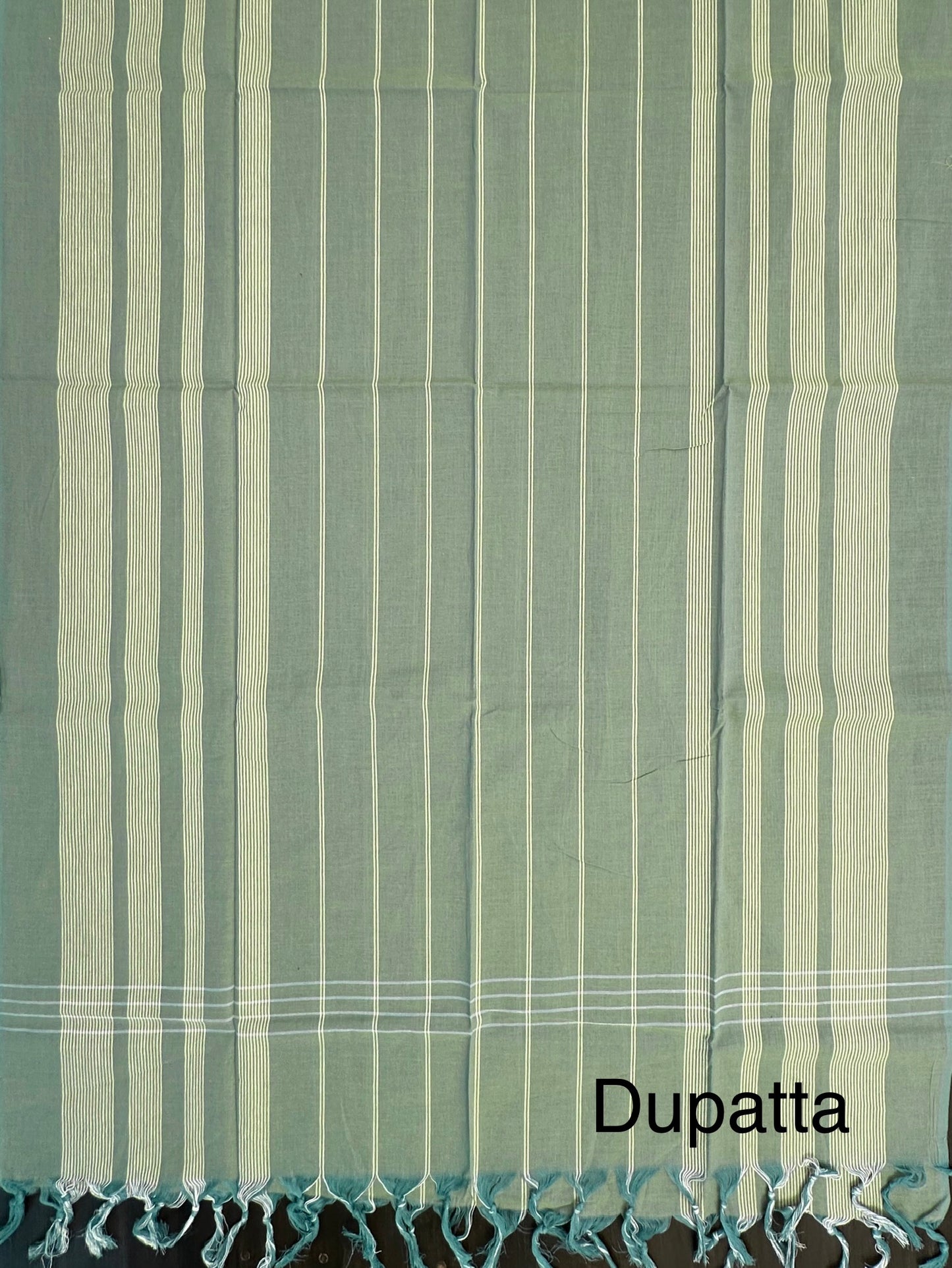 Green Unstitched South Cotton Suit