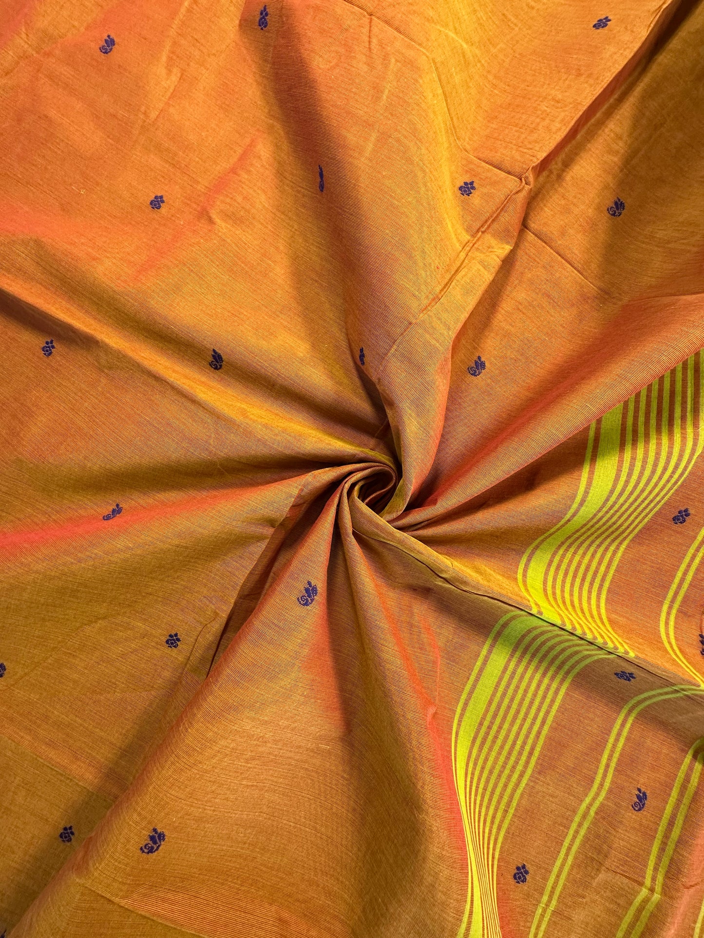 Mehndi Green Narayanpet Cotton Saree