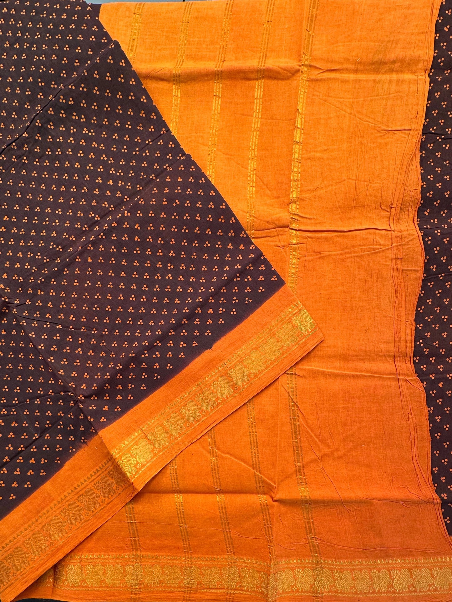 Brown Soongadi Cotton Saree