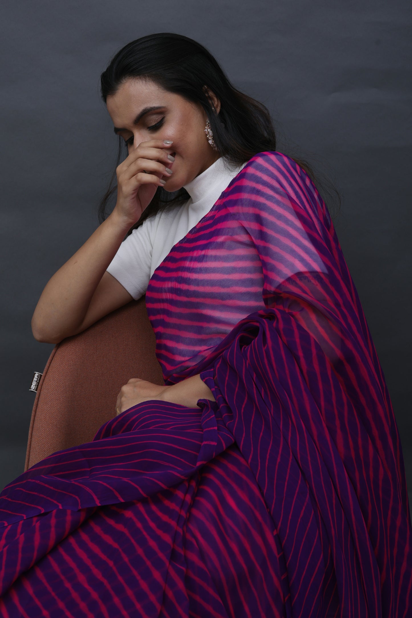 Leheriya Georgette Saree