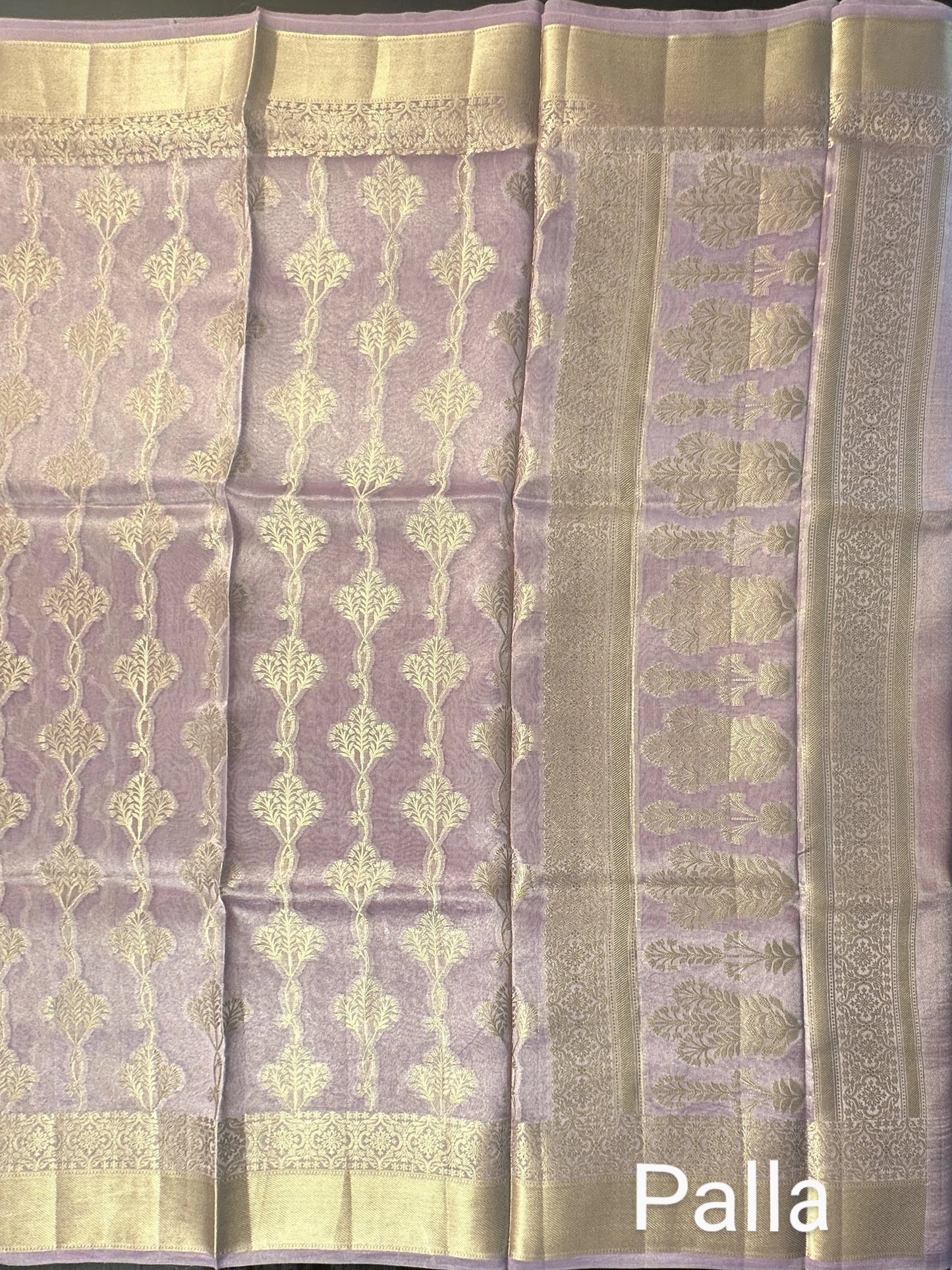 Purple Tissue Silk Saree