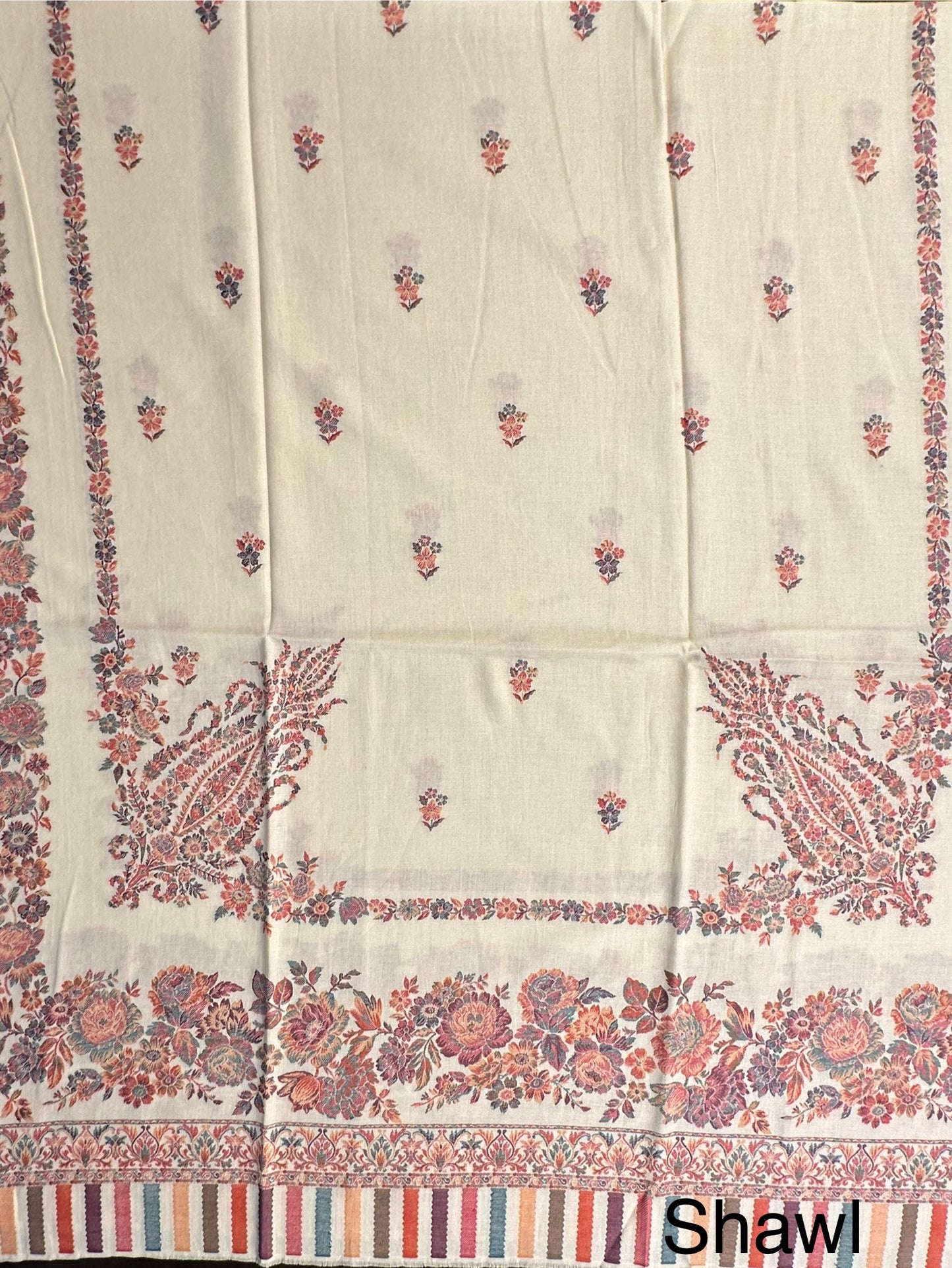 Cream Woolen Shawl
