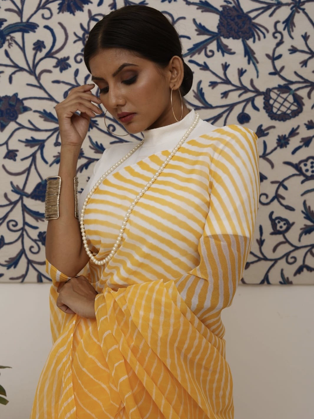 Leheriya Georgette Saree