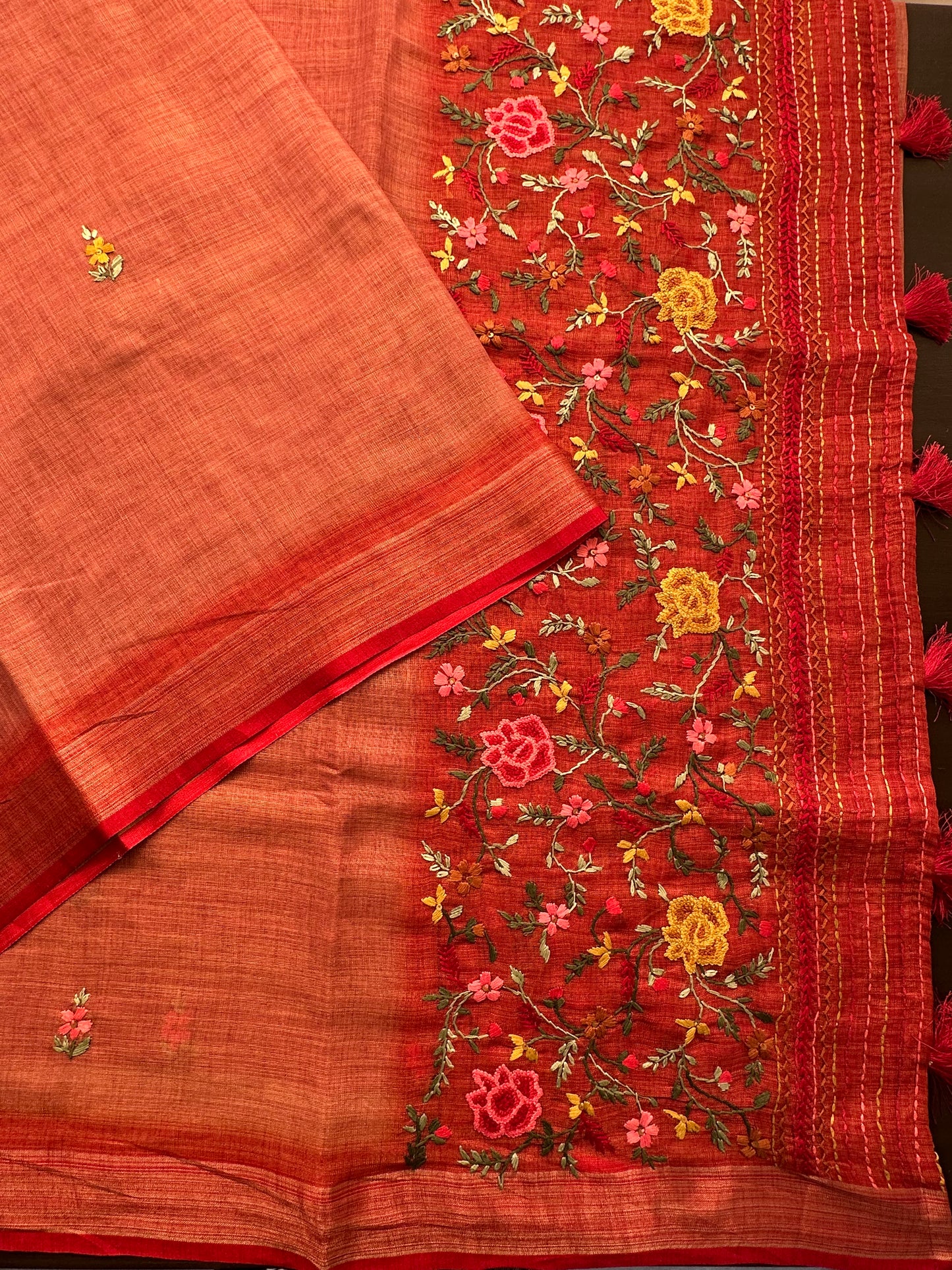 Cotton Saree with Embroidery
