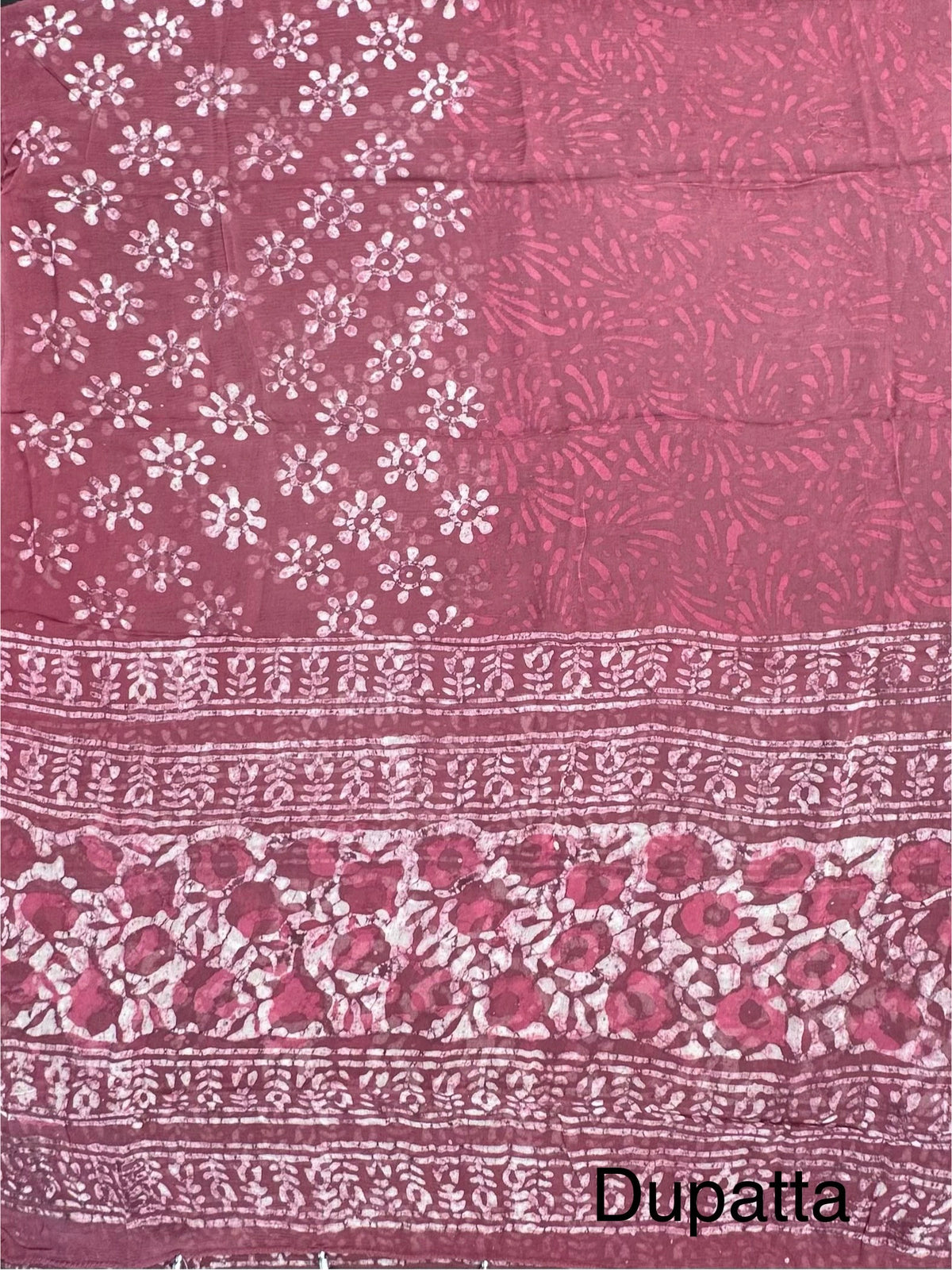 Dusky Pink Pure Cotton 3-Piece Unstitched Suit