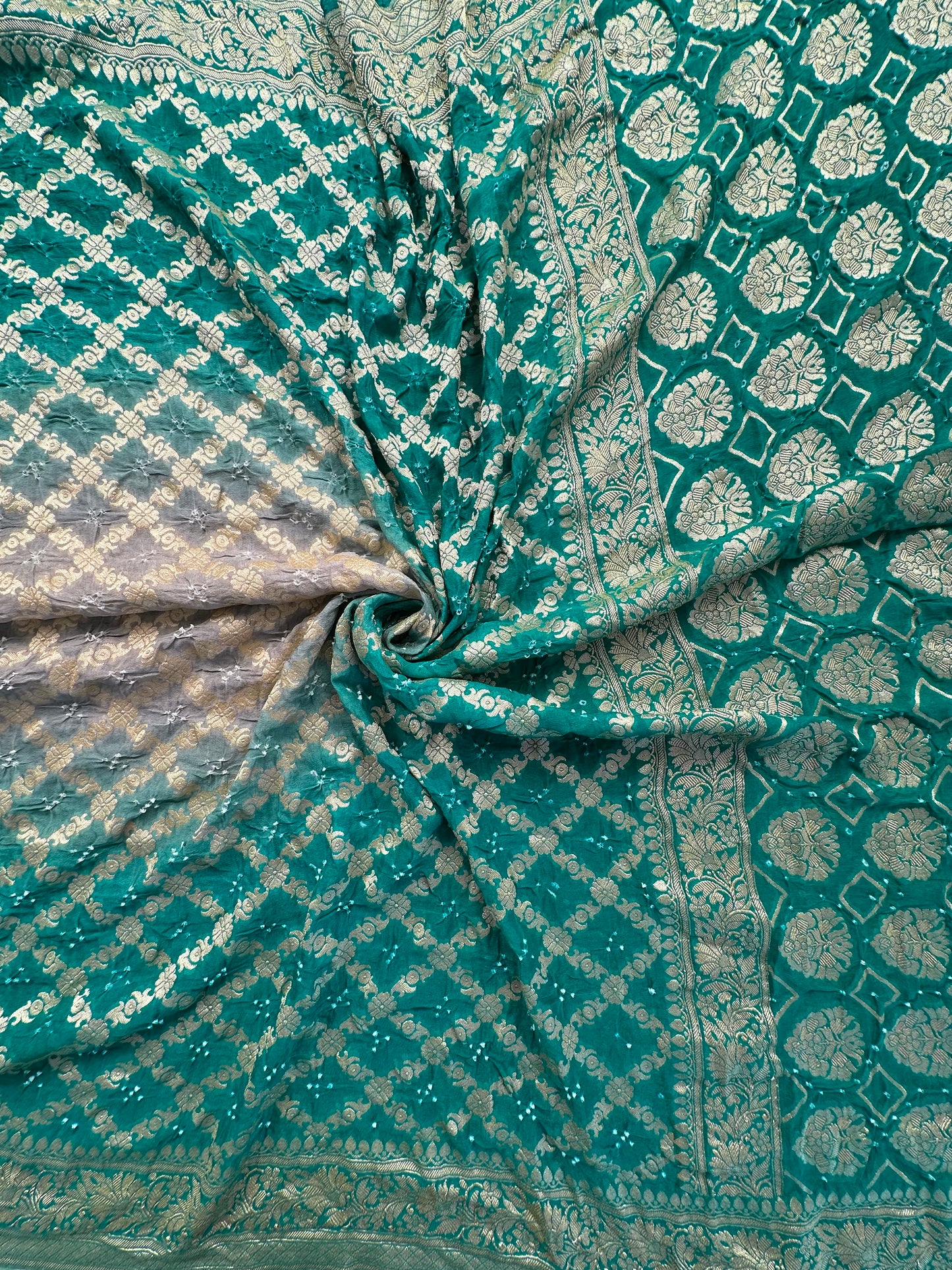 Pure Georgette Gharchola Bandhej Saree