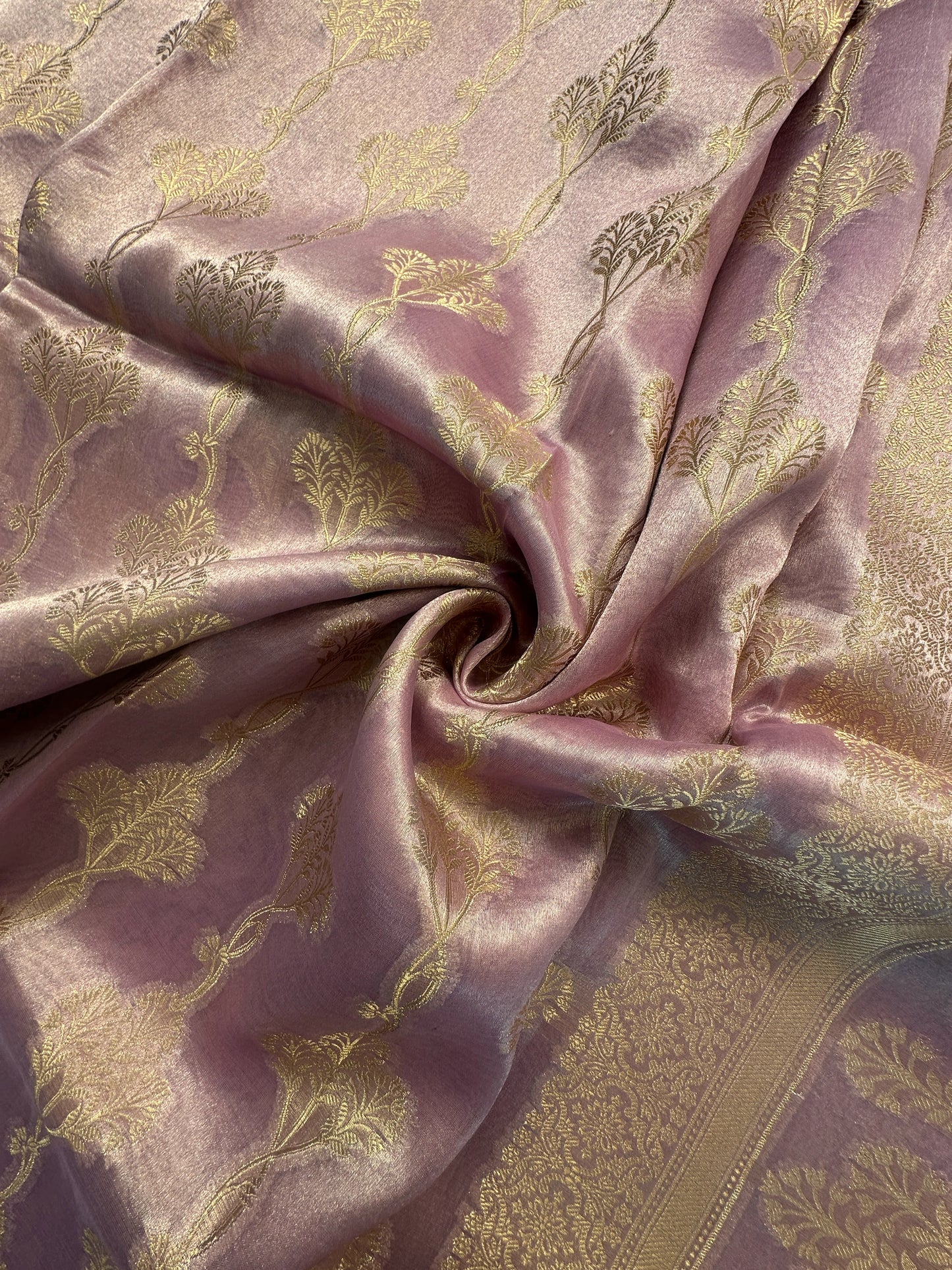 Purple Tissue Silk Saree