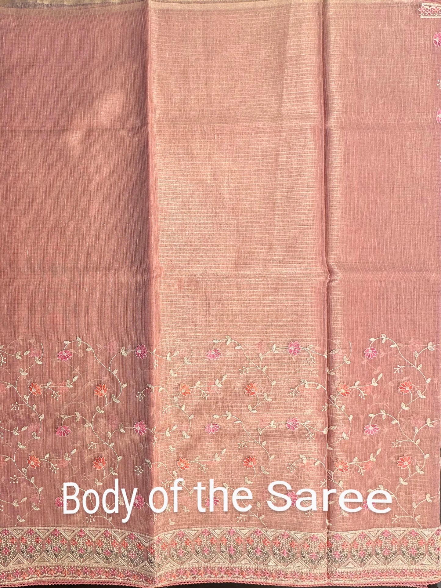 Pink Fancy Tissue Saree