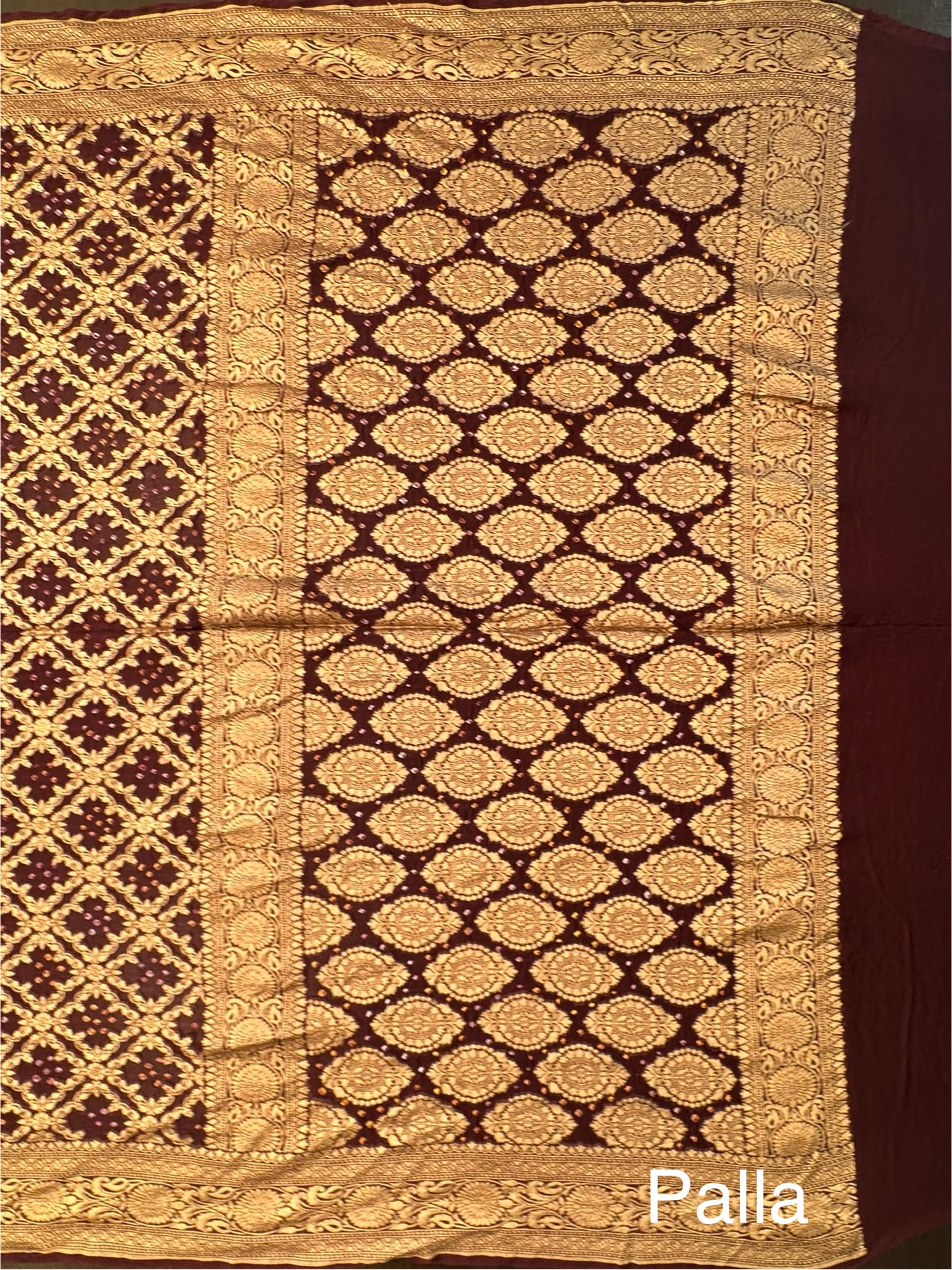 Pure Georgette Gharchola Bandhej Saree