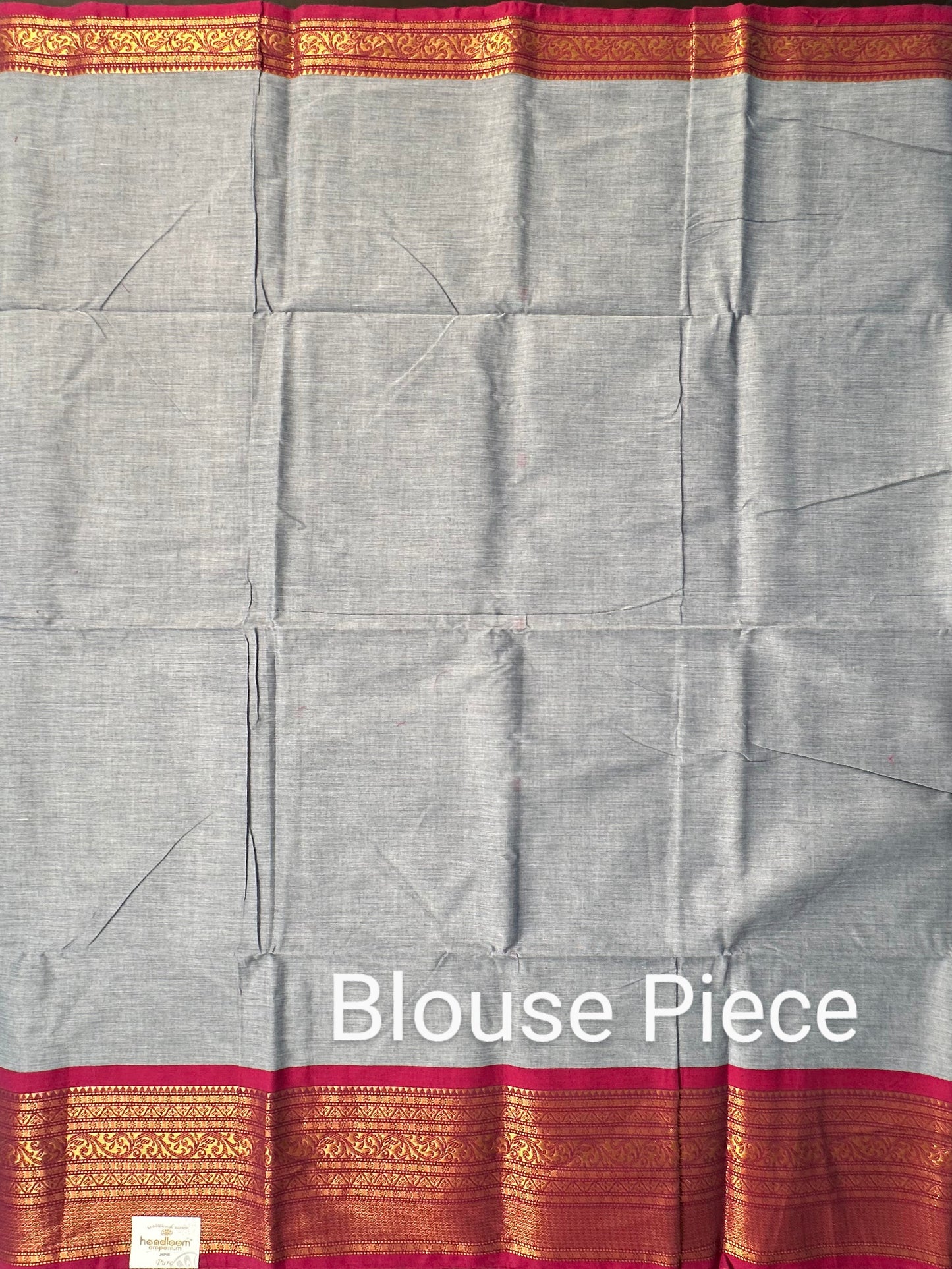 Grey Narayanpet Cotton Saree